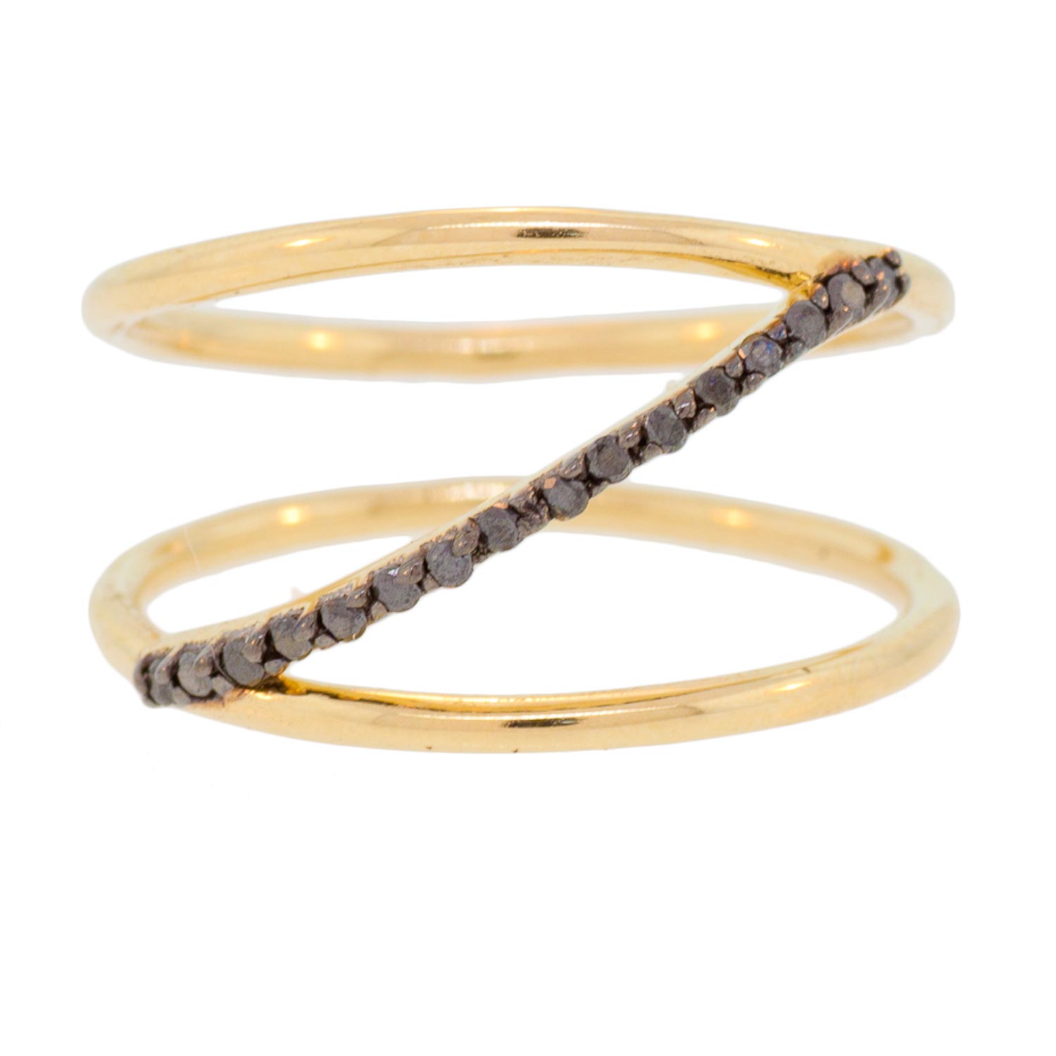 Kismet: Spectrum Ring w/ Black Diamonds .10tcw in 14k Gold