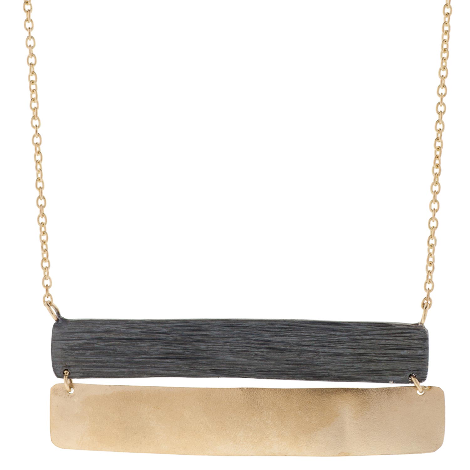 Shaesby: Large Horizon Necklace Oxidized