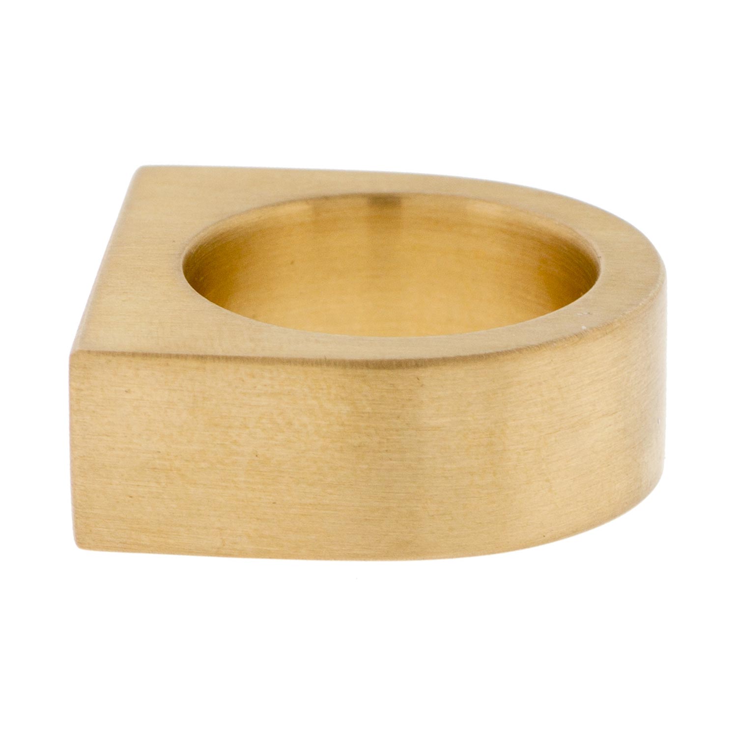 Marmol Radziner: Short Slab Ring in Natural 7.5