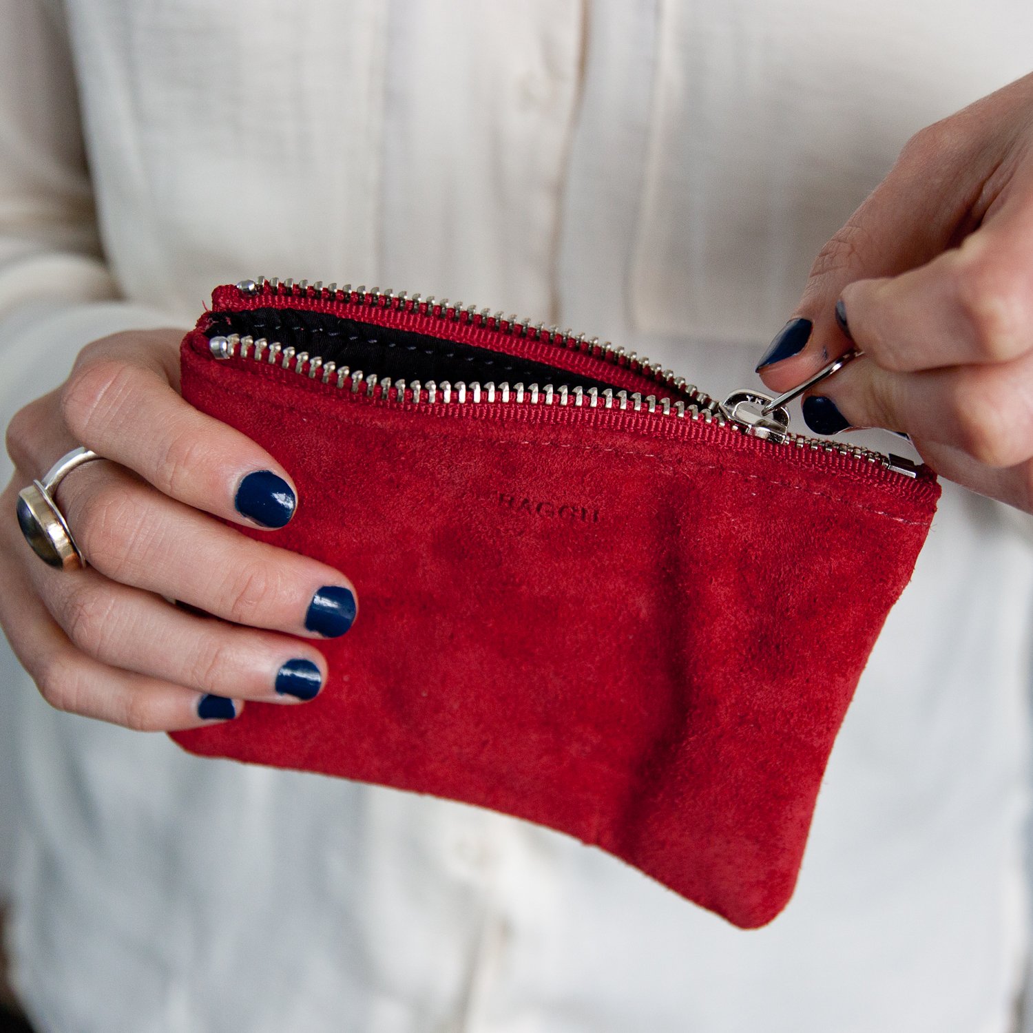 Baggu: Flat Pouch Small Ruby
