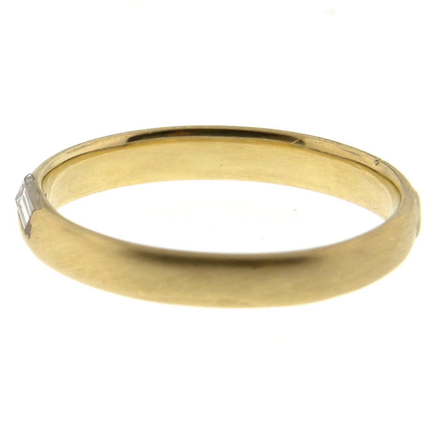 Polly Wales: 18K Ultra-Slim Large Baguette Diamond Ring