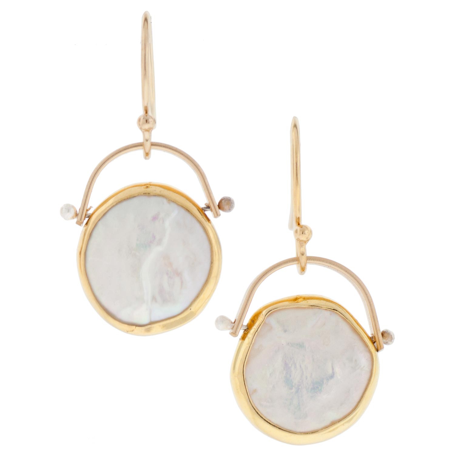 Lulu: White pearl large dipsea earring