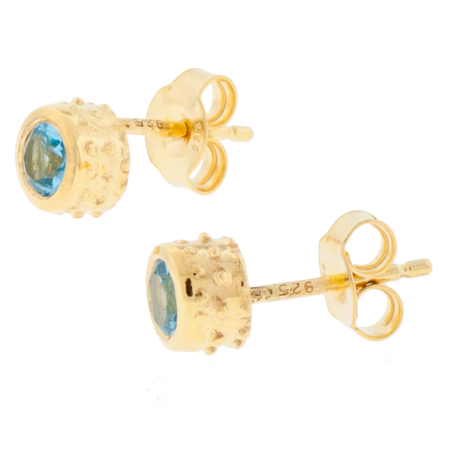 Lulu: Swiss Blue Topaz Post Earring