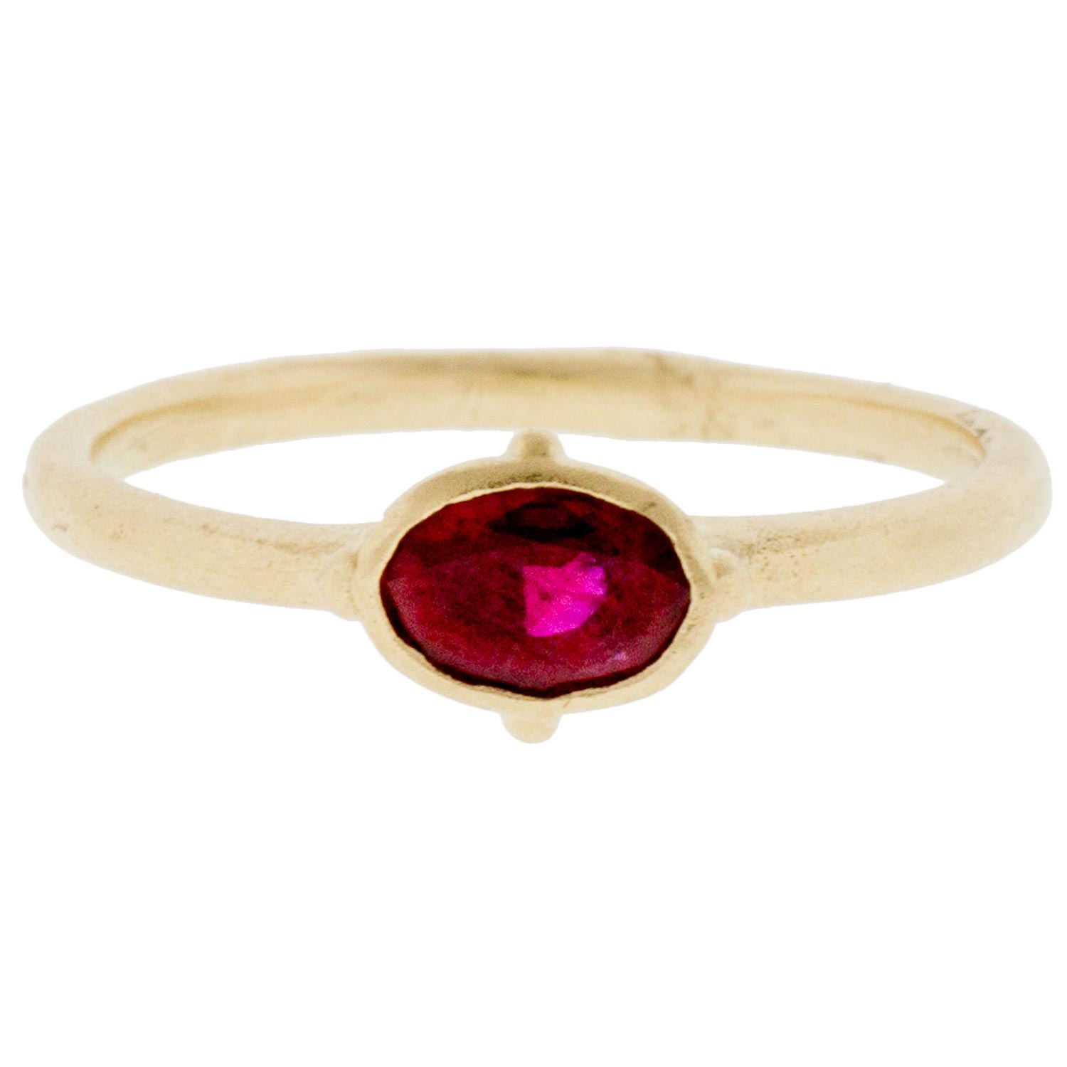 Victoria Cunningham: 14k Ring w/ ,.63ct Ruby