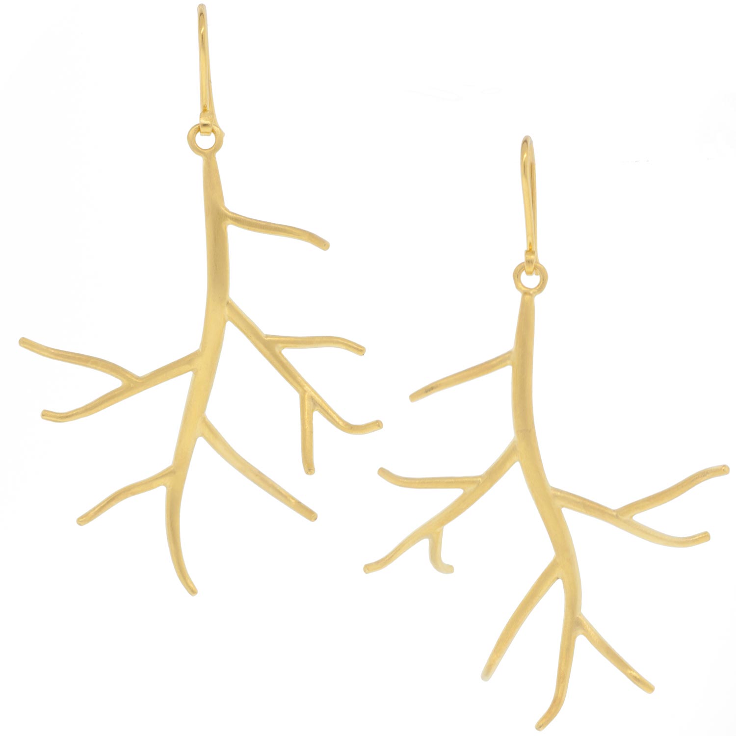 Hannah Blount: Gold Vermeil Medium Branch Earring
