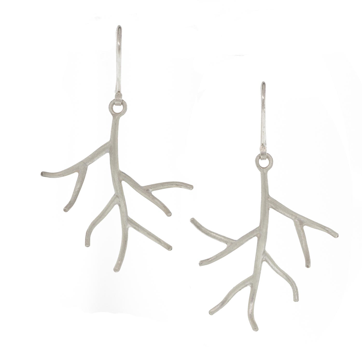 Hannah Blount: Sterling Silver Small Branch Earring