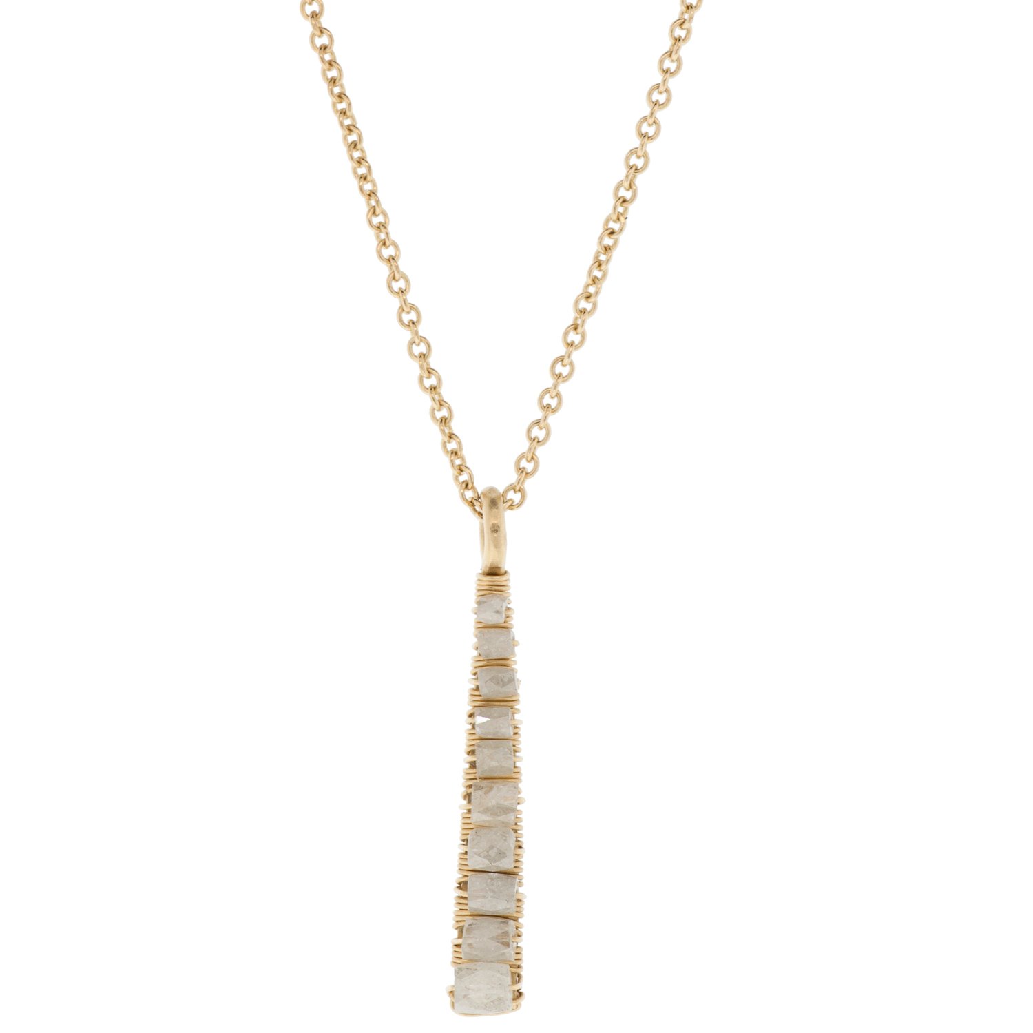 Dana Kellin raw diamond necklace