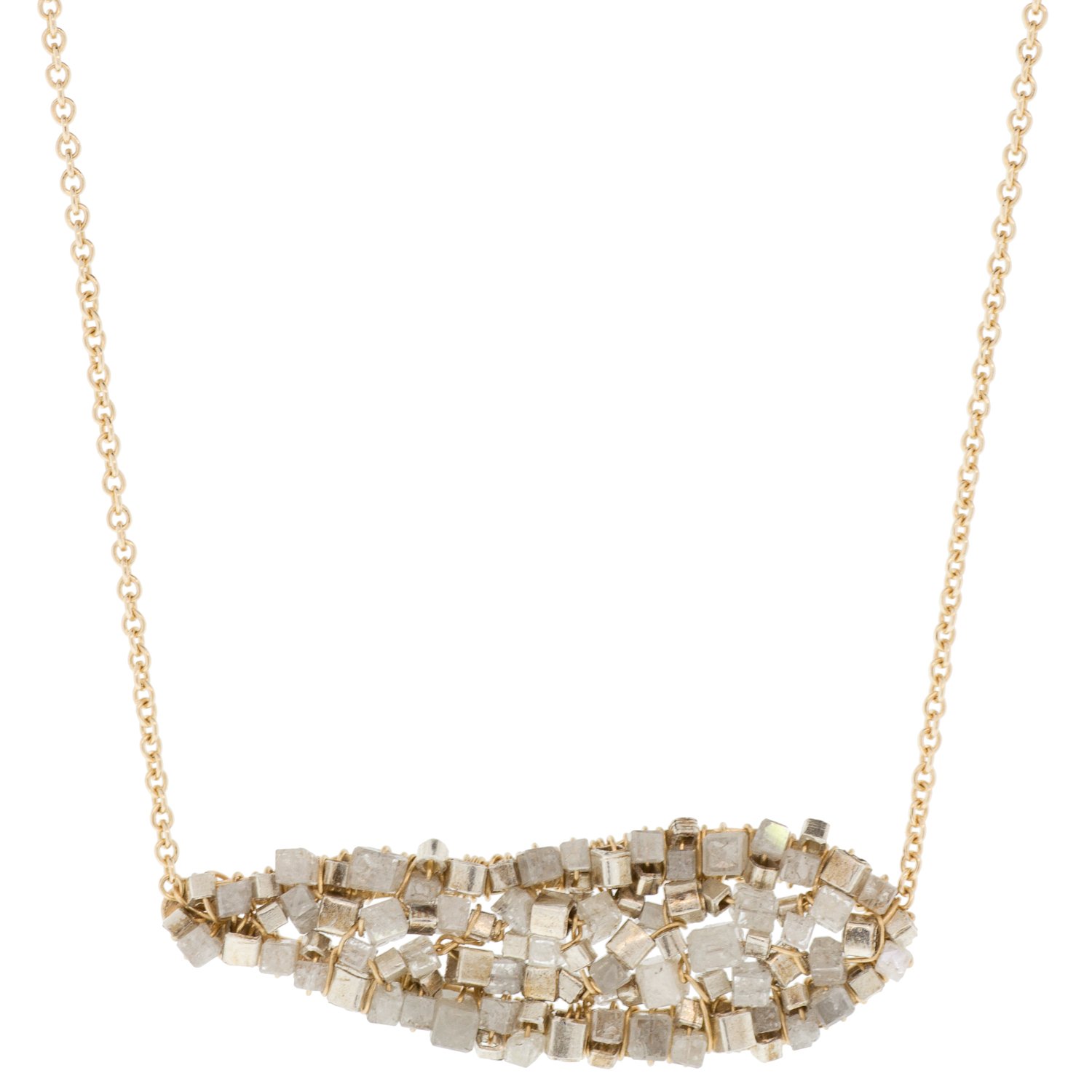 Dana Kellin diamond cube cluster necklace