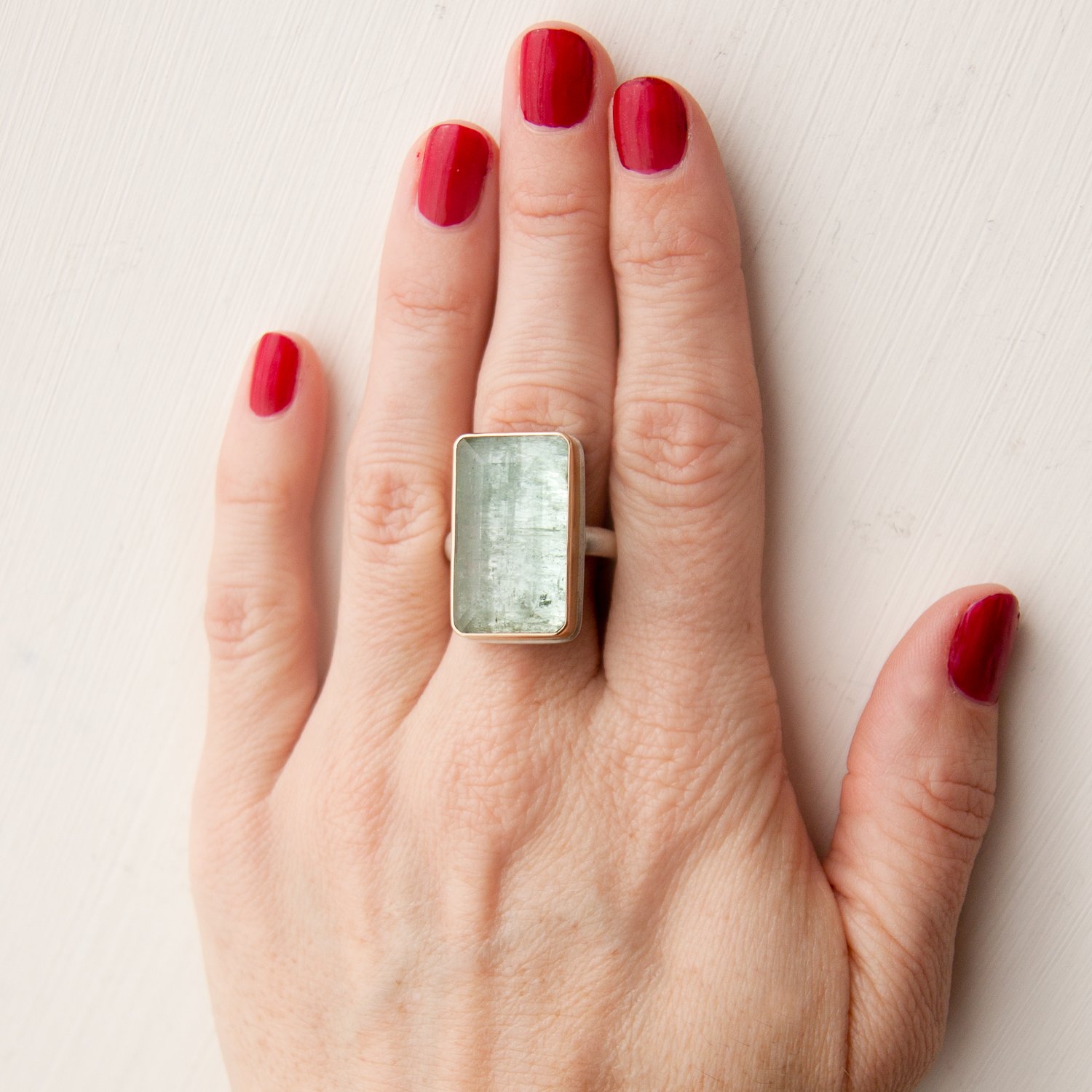 Jamie Joseph Aquamarine Ring