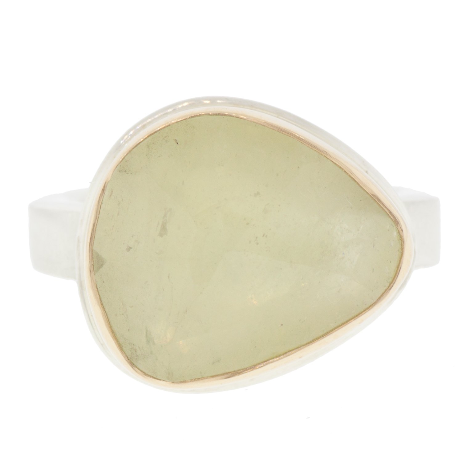 gold and silver ring with sapphire by jewelry designer jamie joseph