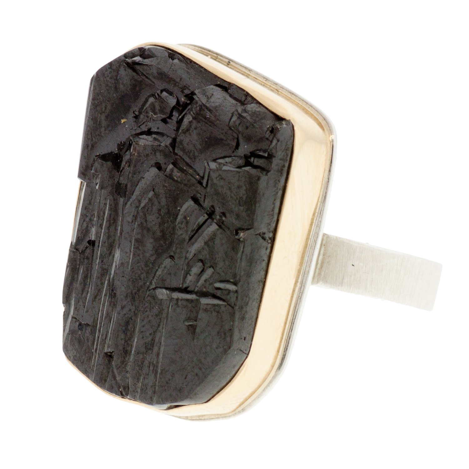 Jamie Joseph Surface Cut Cassiterite Ring