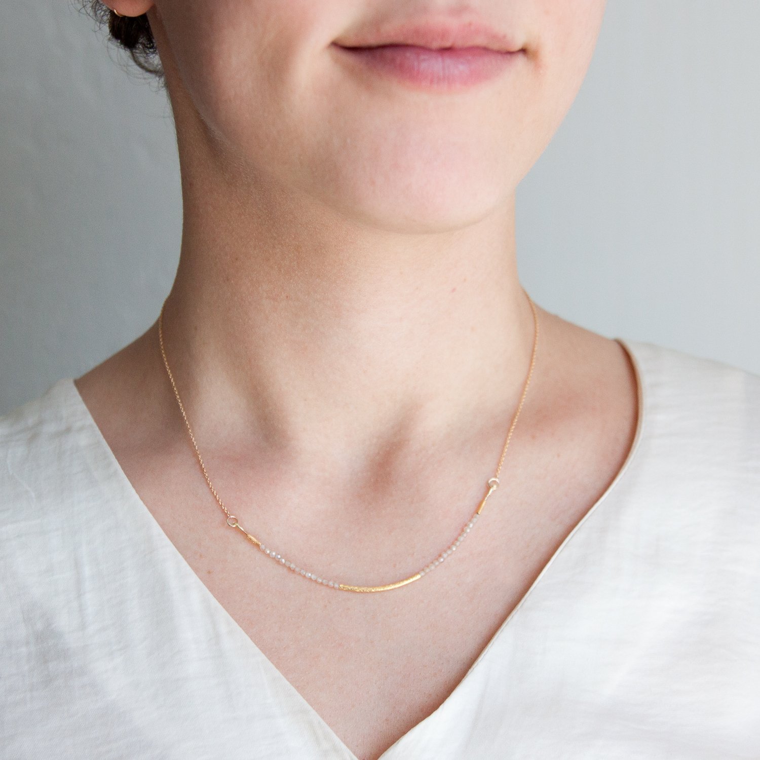 lulu brown zircon shira necklace