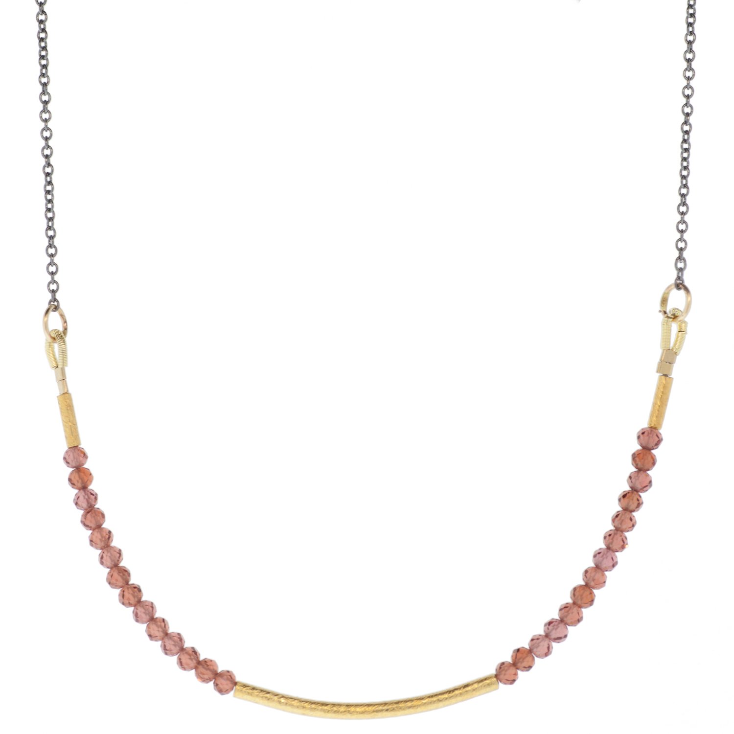 lulu shira garnet necklace