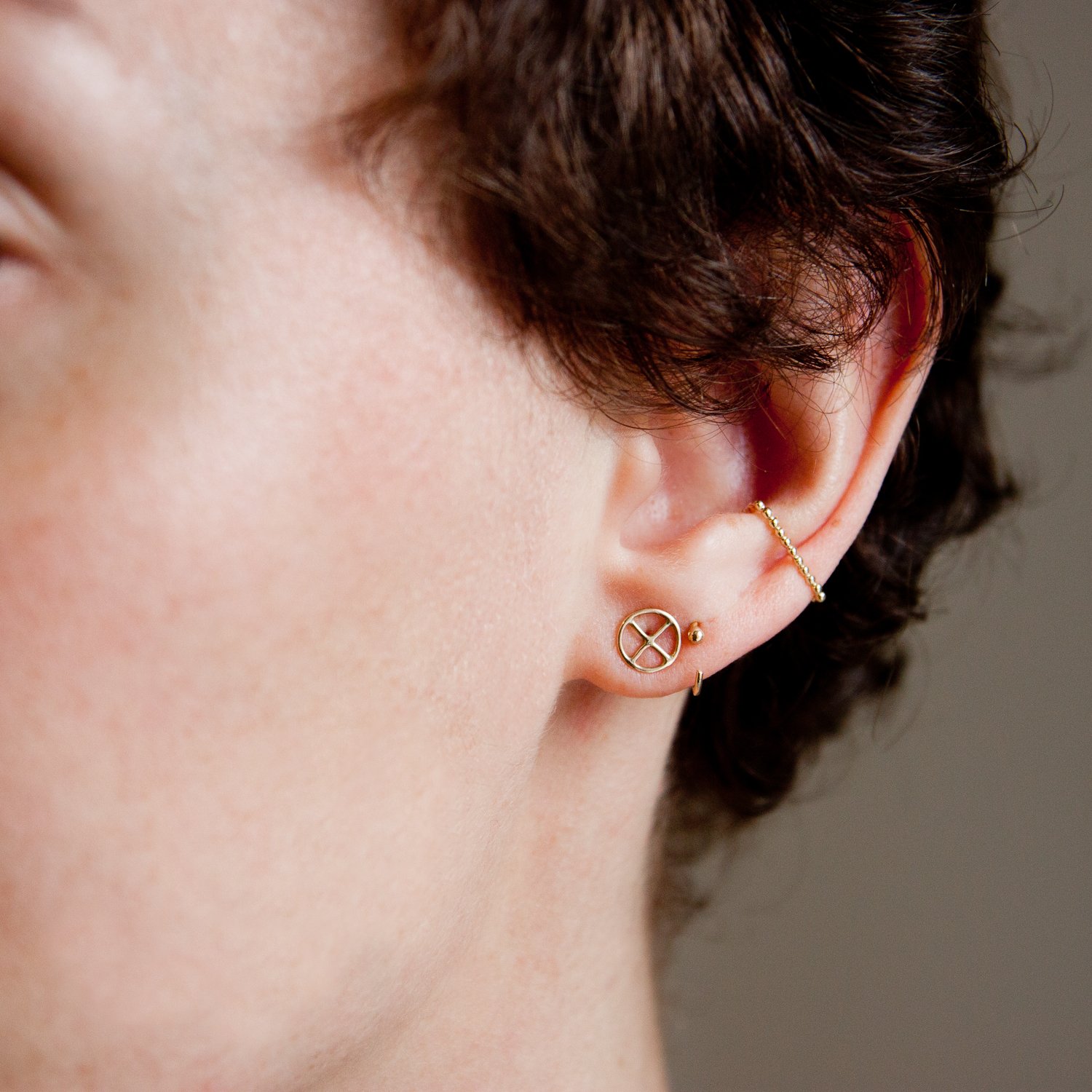Melissa Joy Manning: 14kg X Post Earring