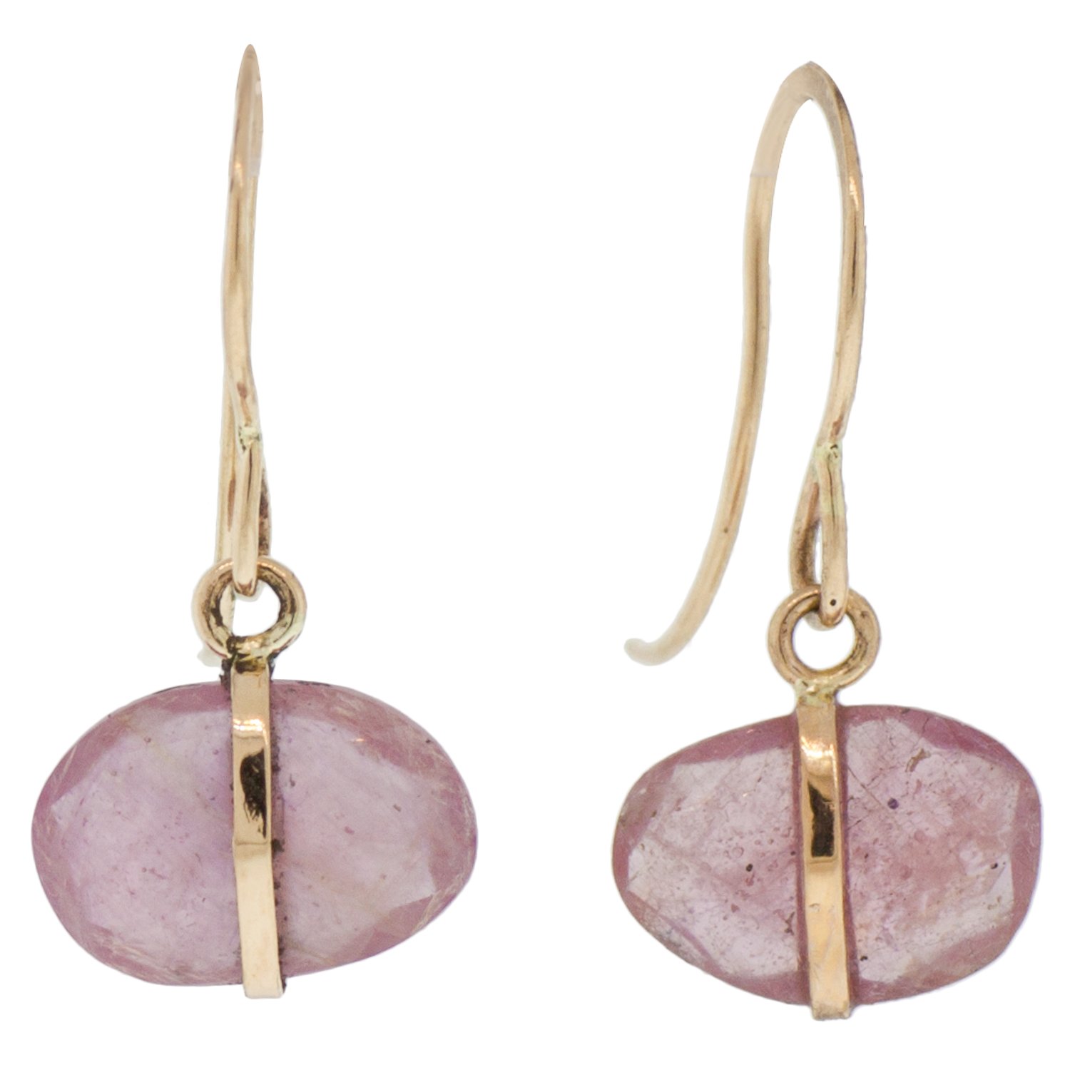 Melissa Joy Manning pink sapphire earrings