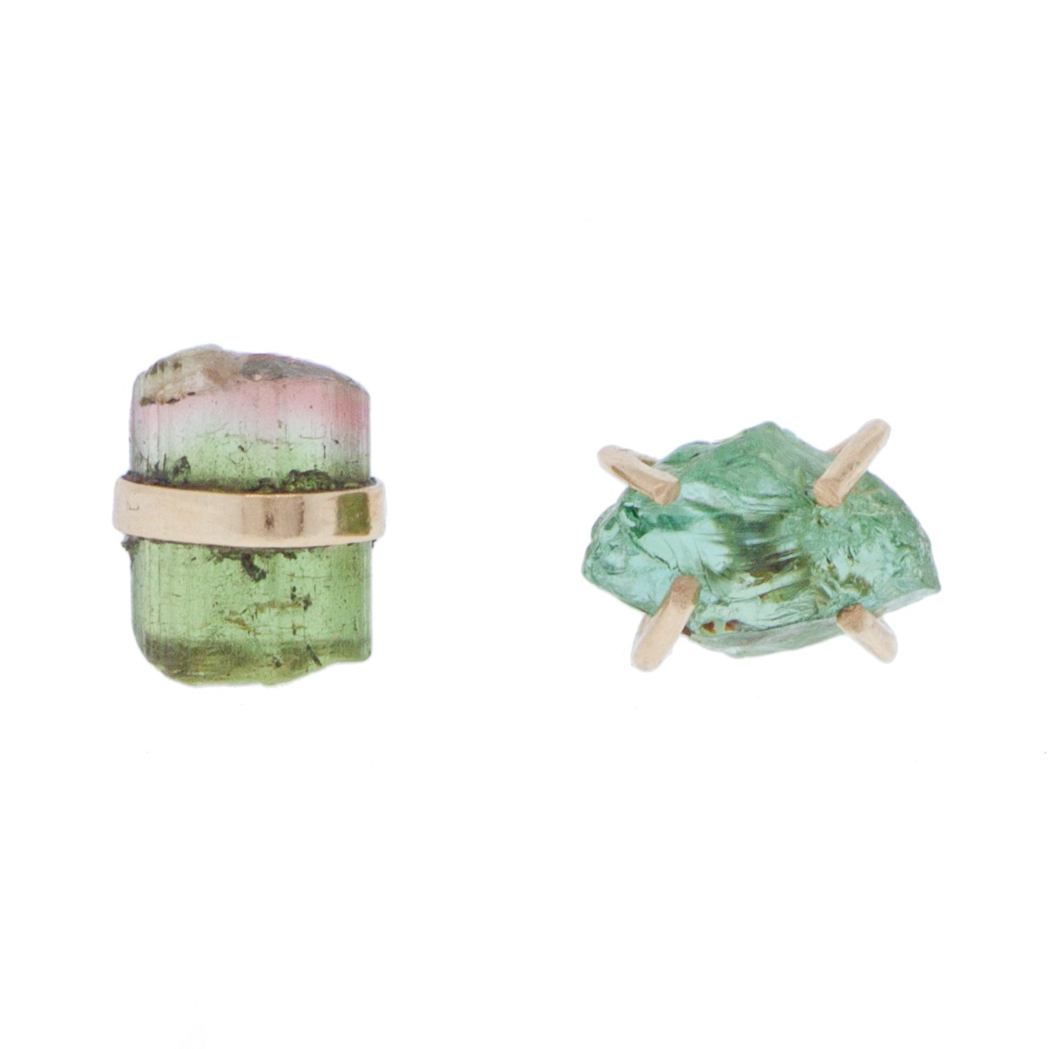 melisssa joy manning tanzanite & tourmaline earrings