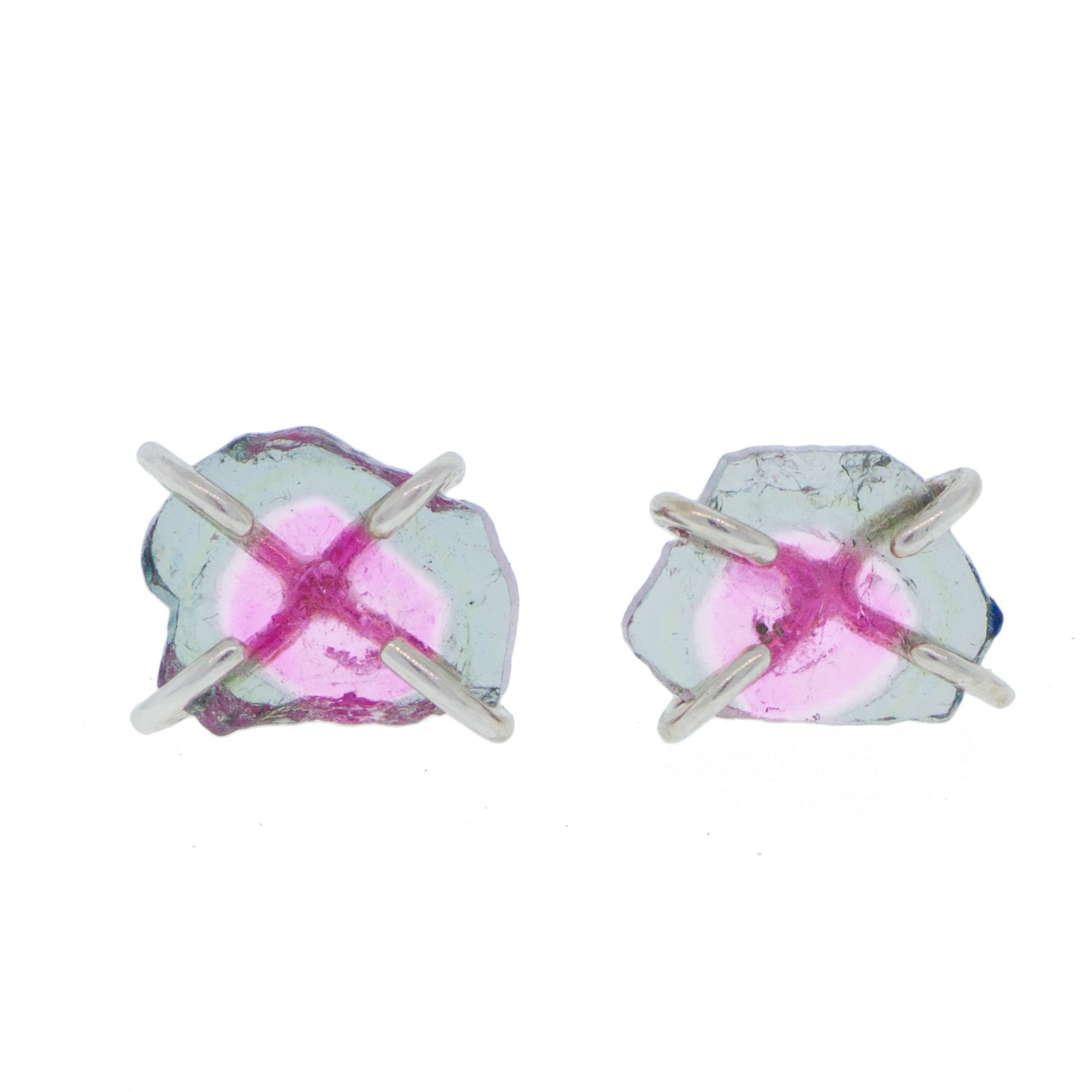 melisssa joy manning watermelon tourmaline earrings