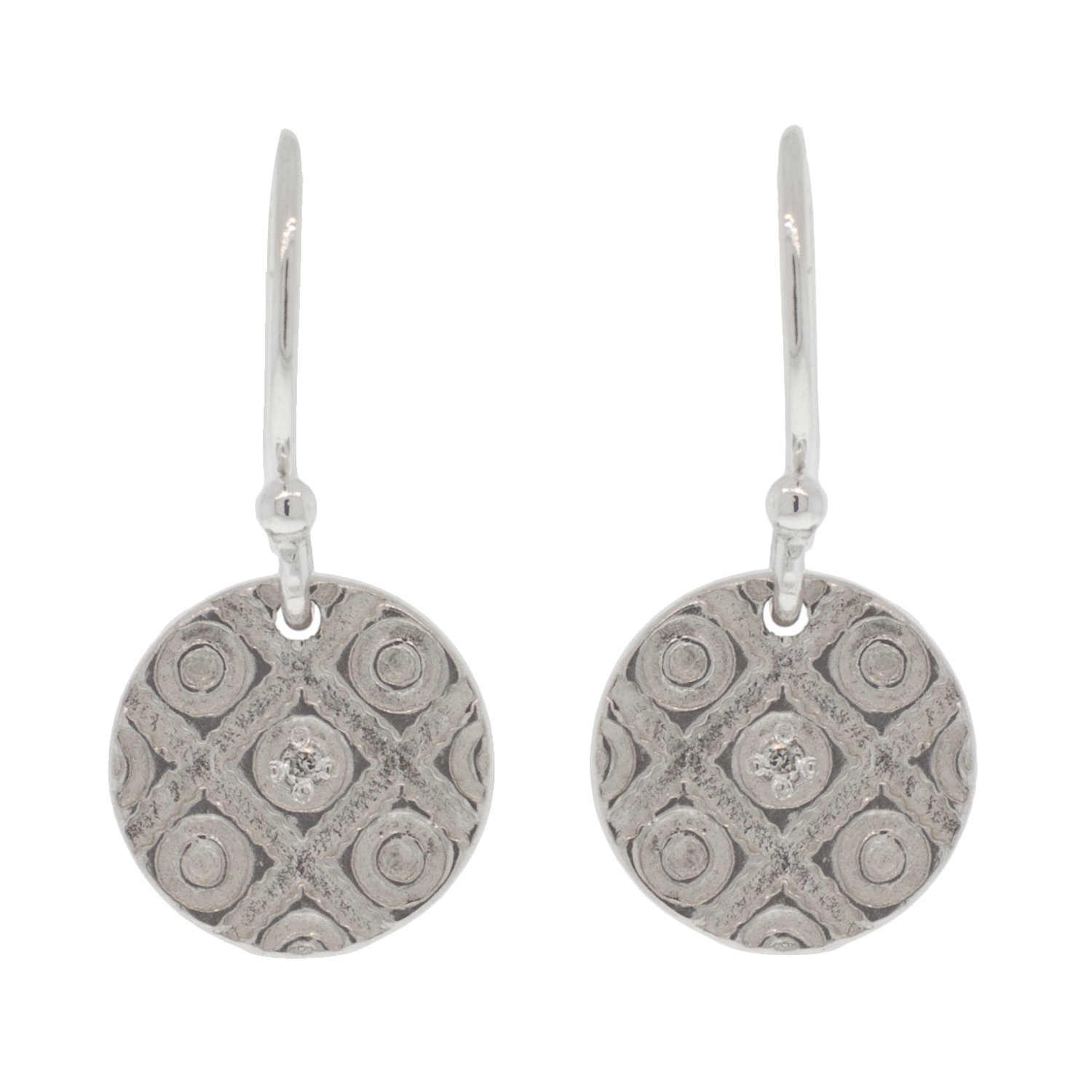 lulu small silver morocco earrings