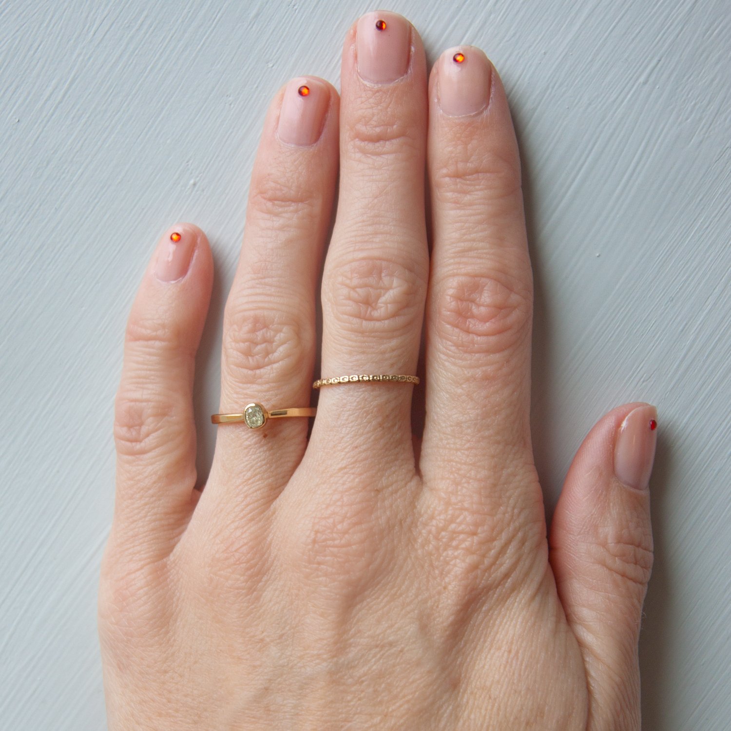 Melissa Joy Manning: One of a kind 18 karat .65ct rustic rose cut fine diamond ring