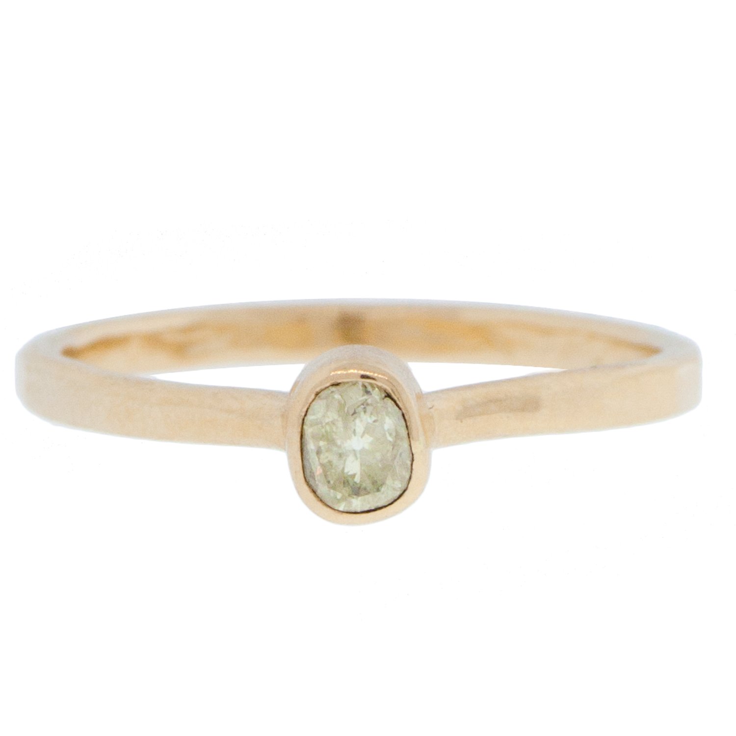 Melissa Joy Manning: One of a kind 18 karat .65ct rustic rose cut fine diamond ring