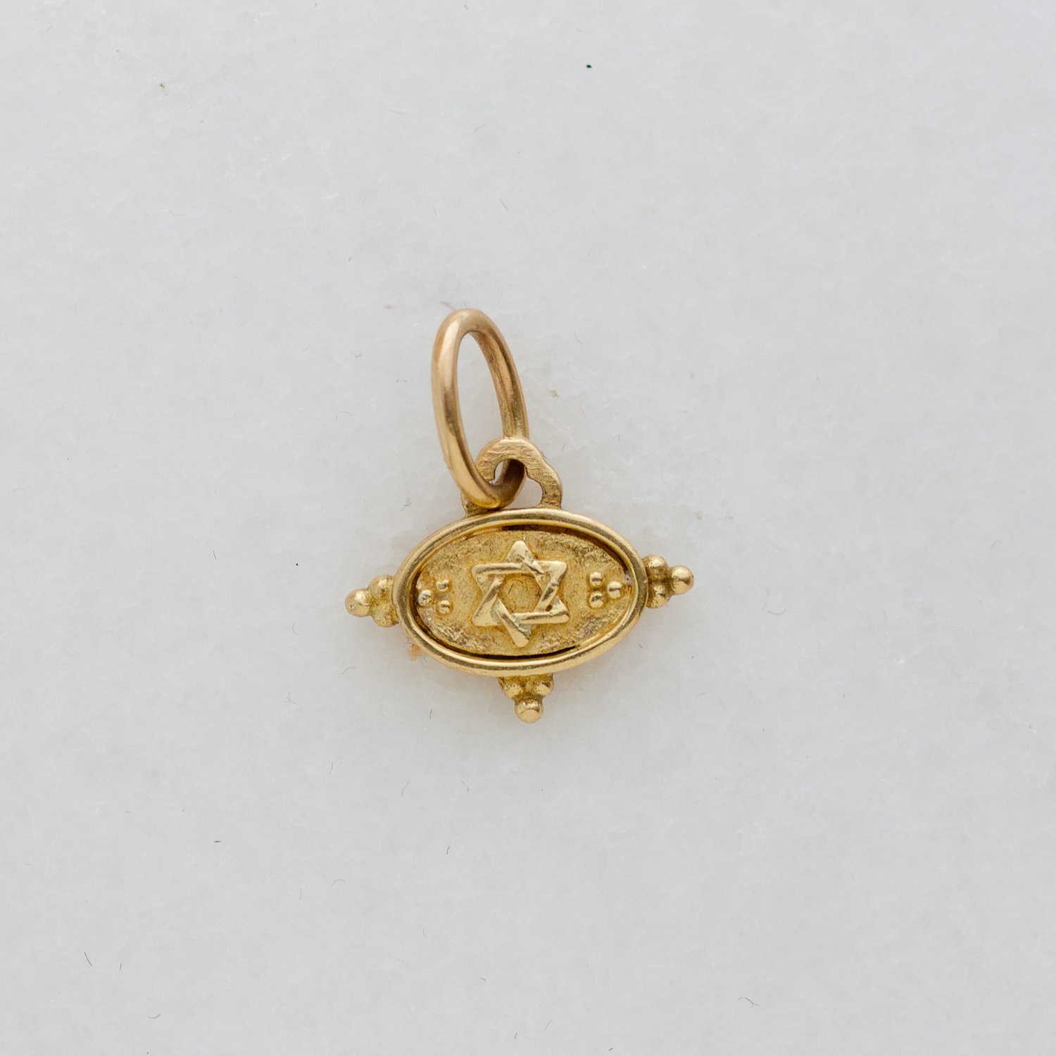 Erica Molinari Trunk Show: 18k baby star of david + L'chaim