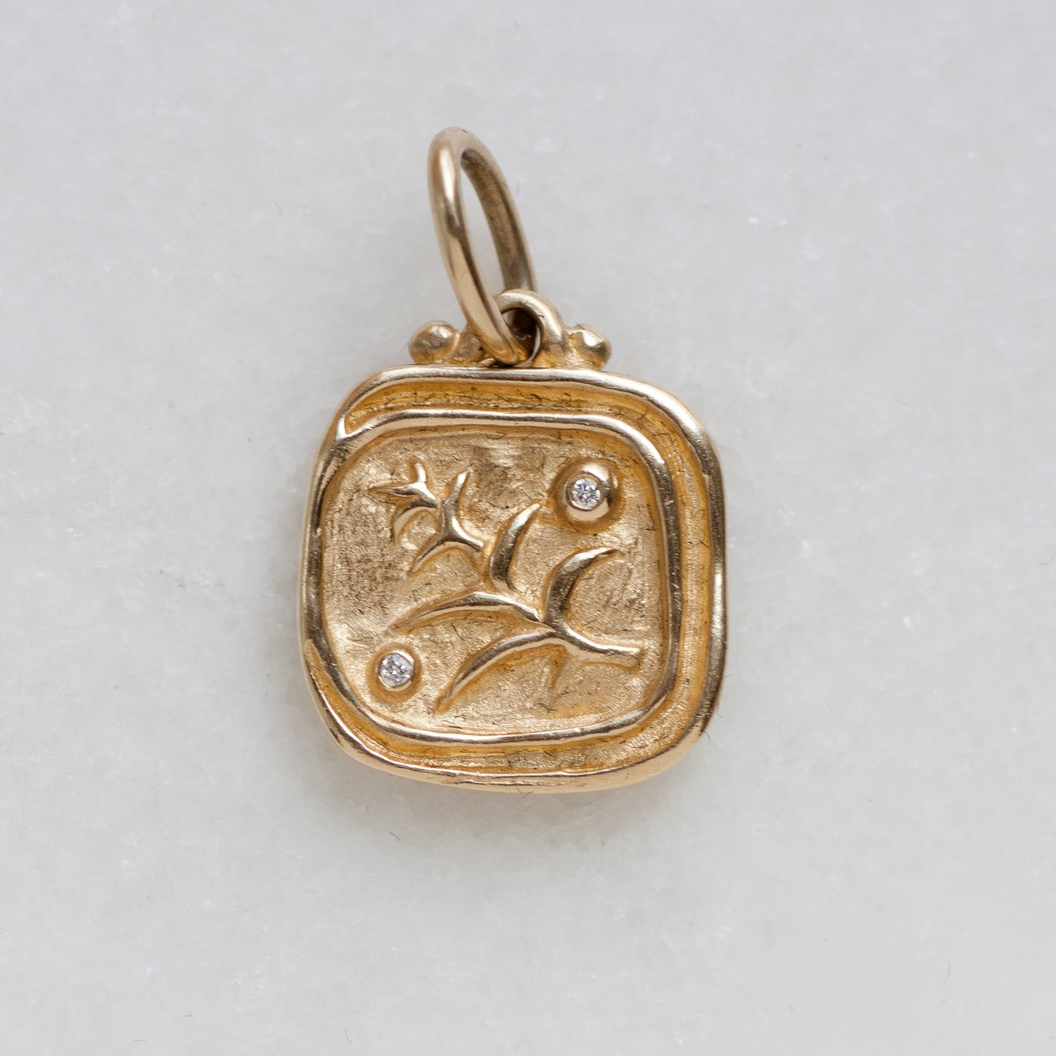 Erica Molinari Trunk Show: 14k olive and cross .03 cts