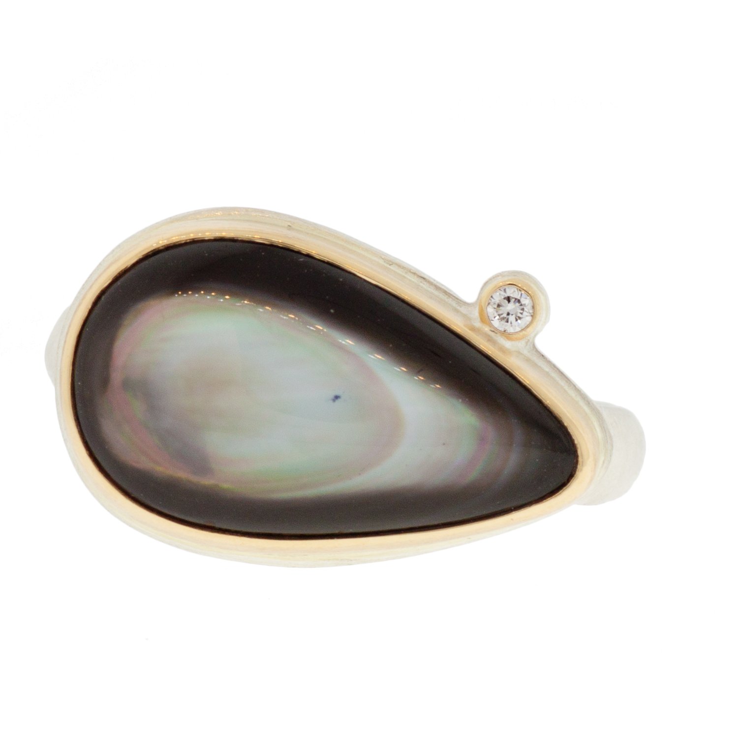 Jamie Joseph black mother of pearl ring