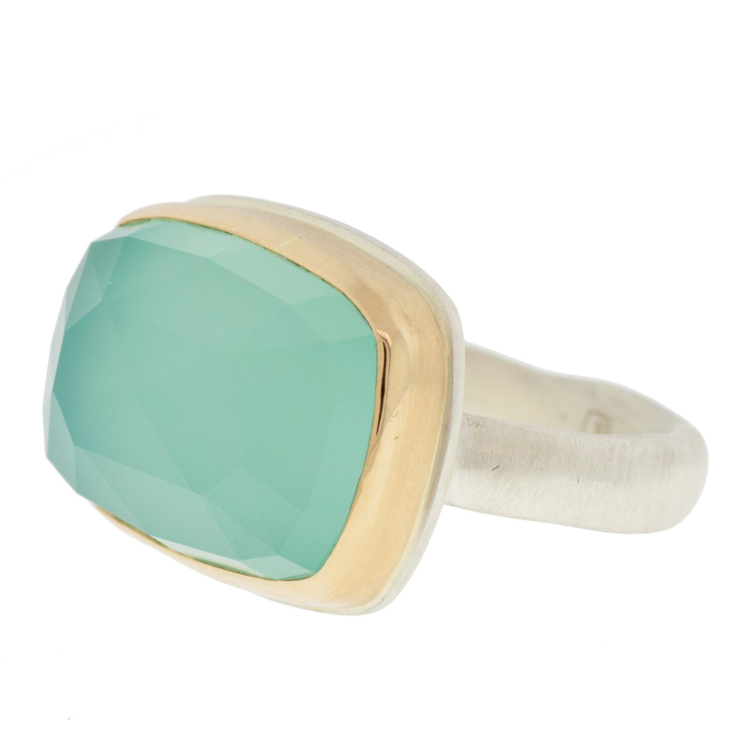 Jamie Joseph aqua chalcedony ring