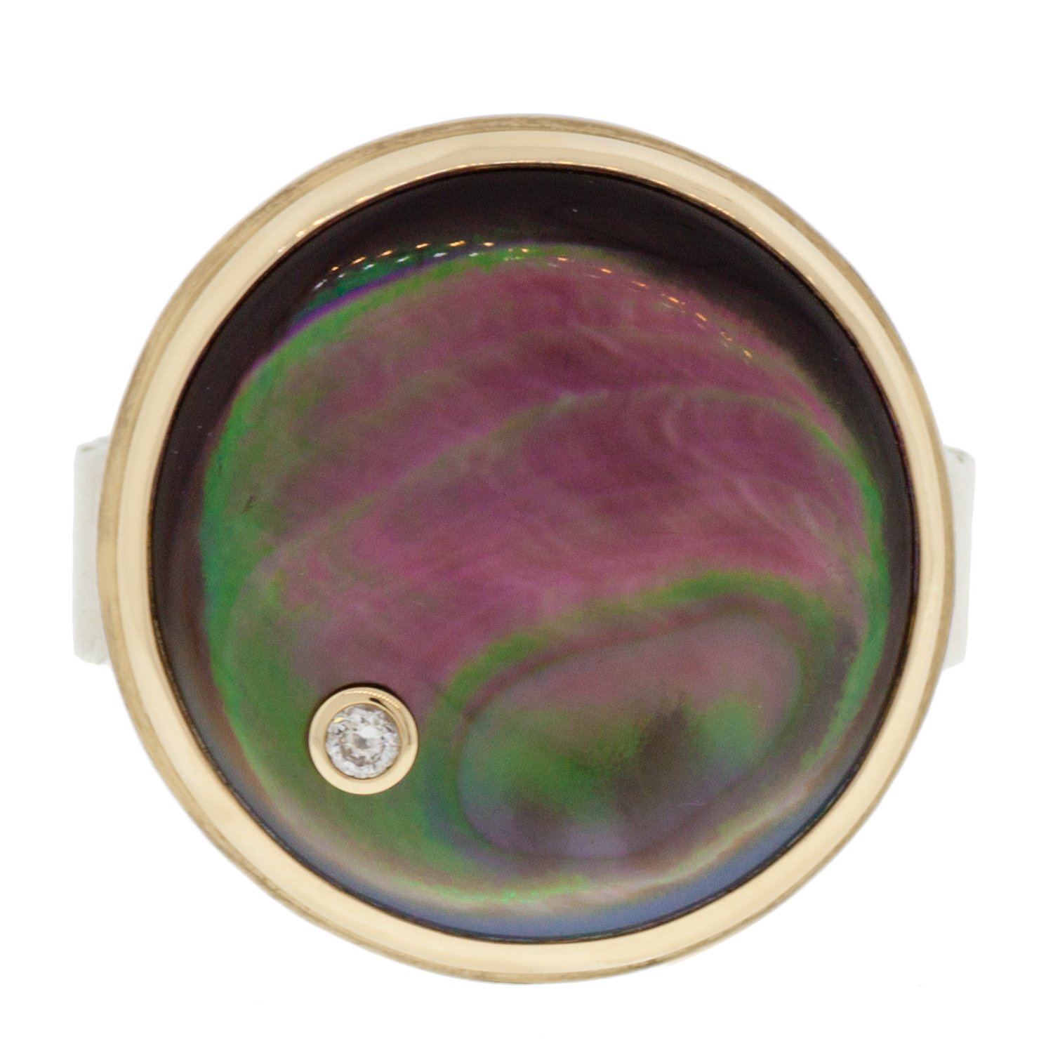 Jamie Joseph black mother of pearl ring