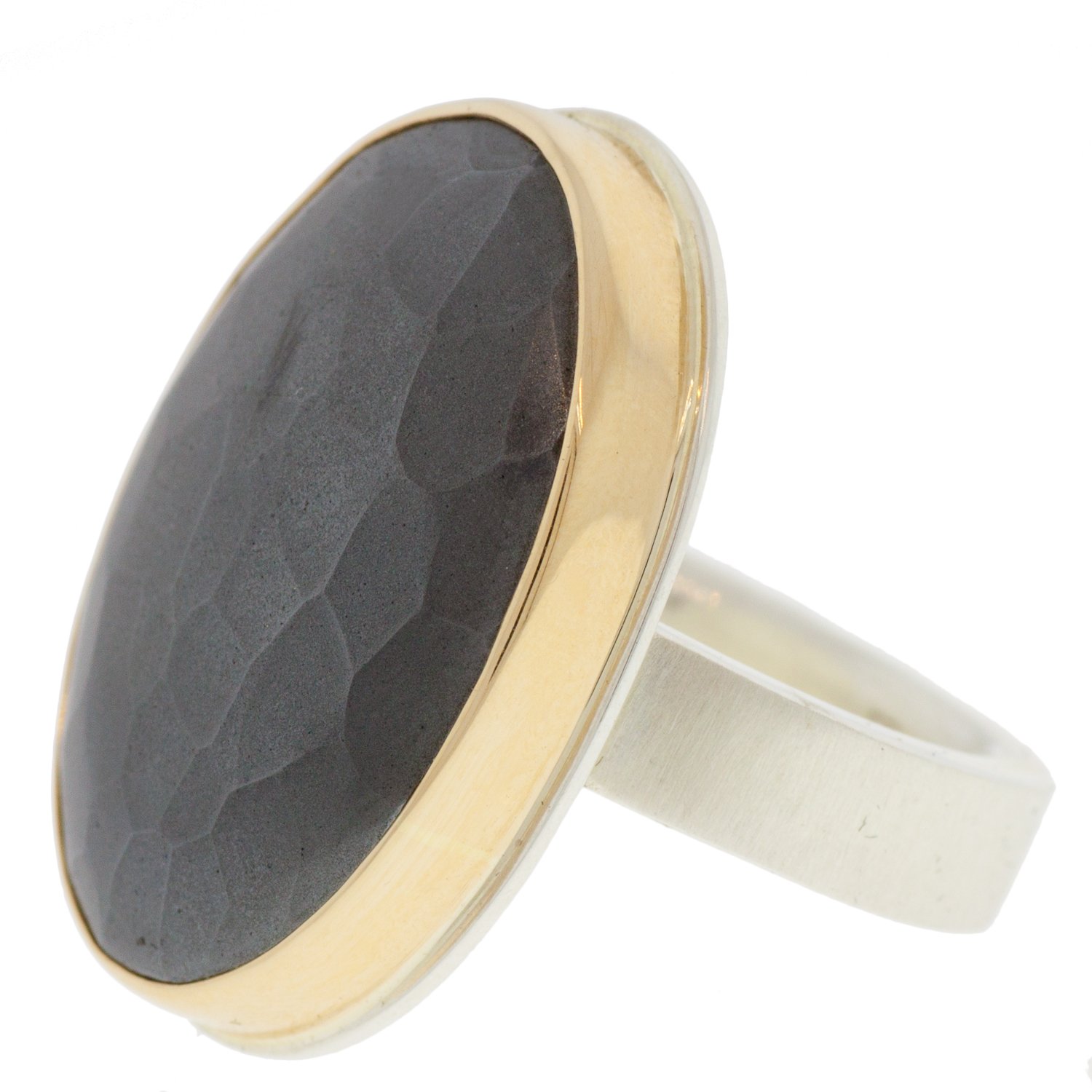 Jamie Joseph hematite ring