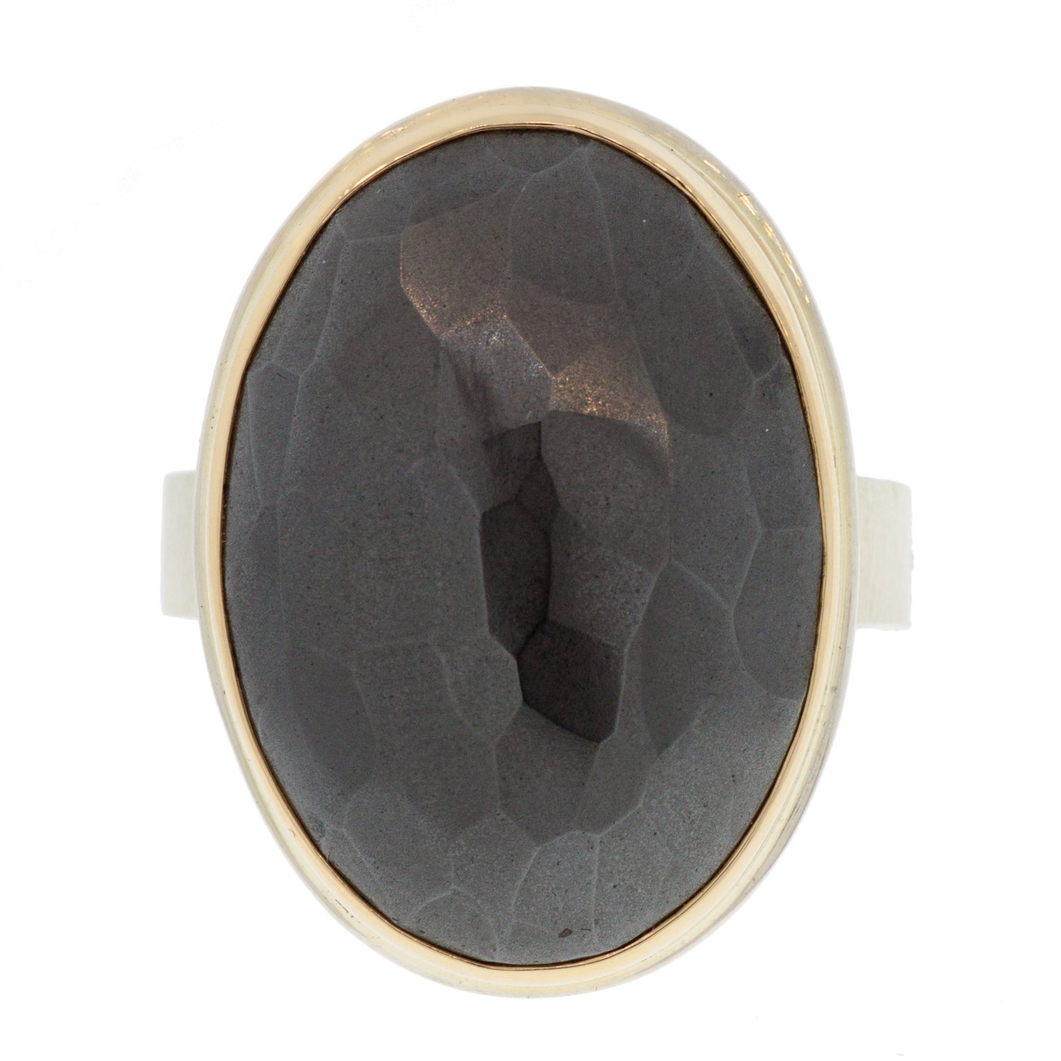 Jamie Joseph hematite ring