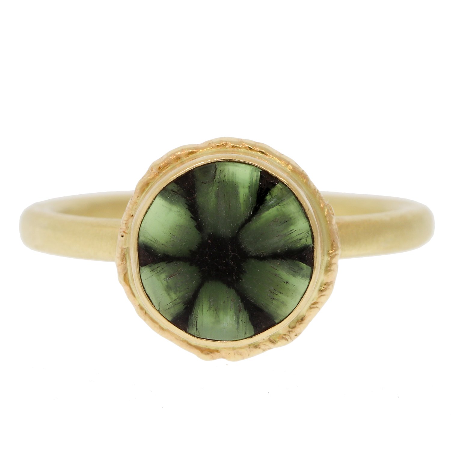 gold ring with emerald by jewelry designer jamie joseph
