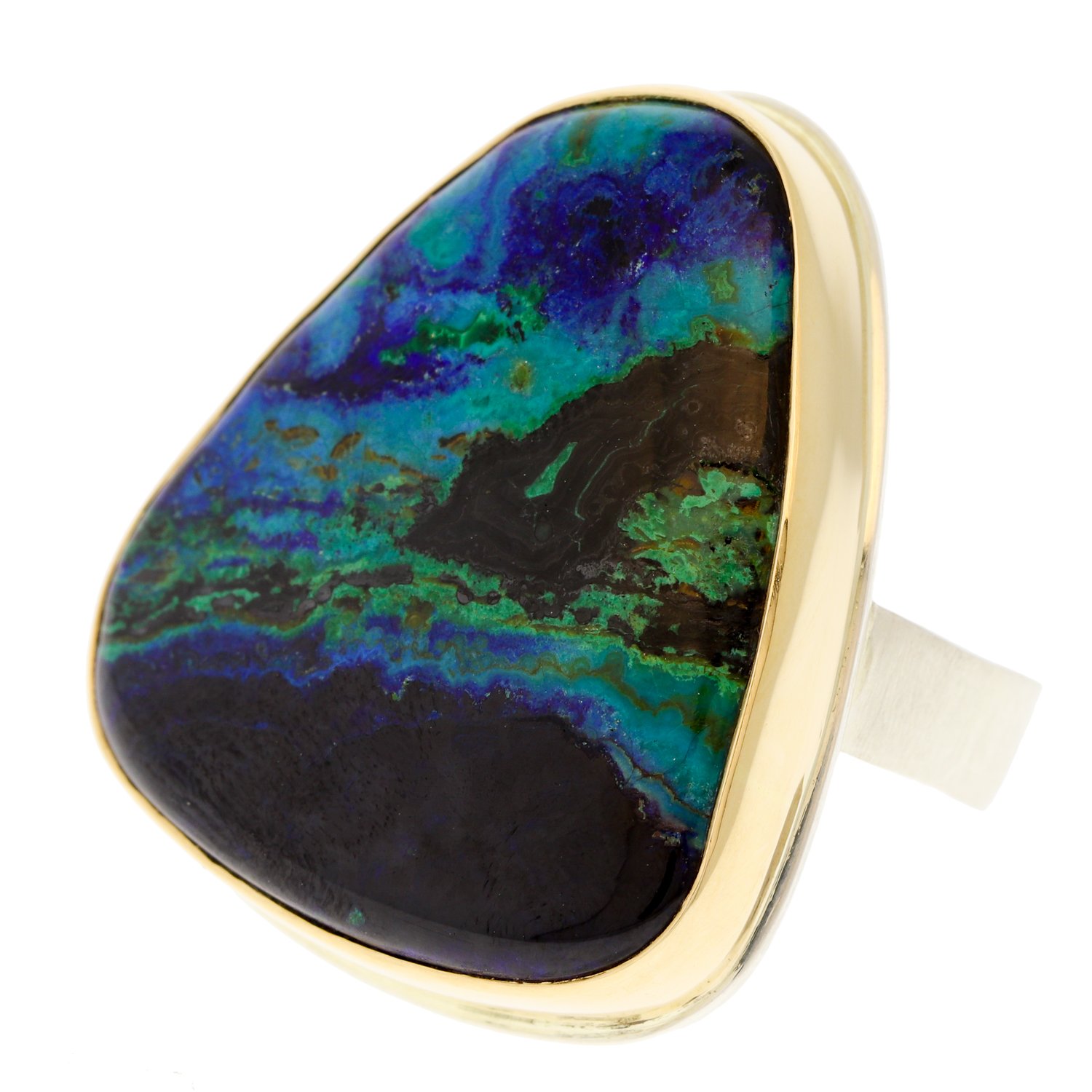 Jamie Joseph malachite and azurite ring
