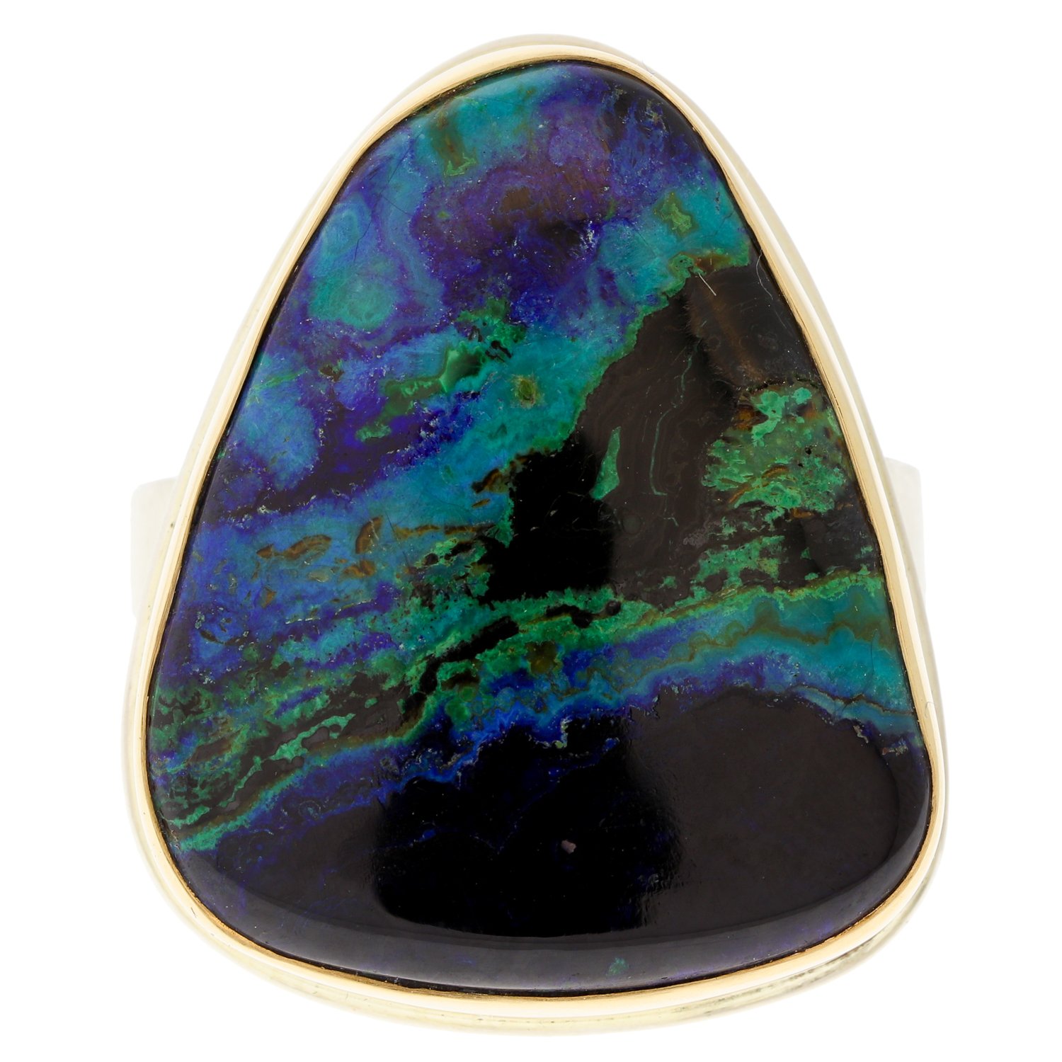 Jamie Joseph malachite and azurite ring