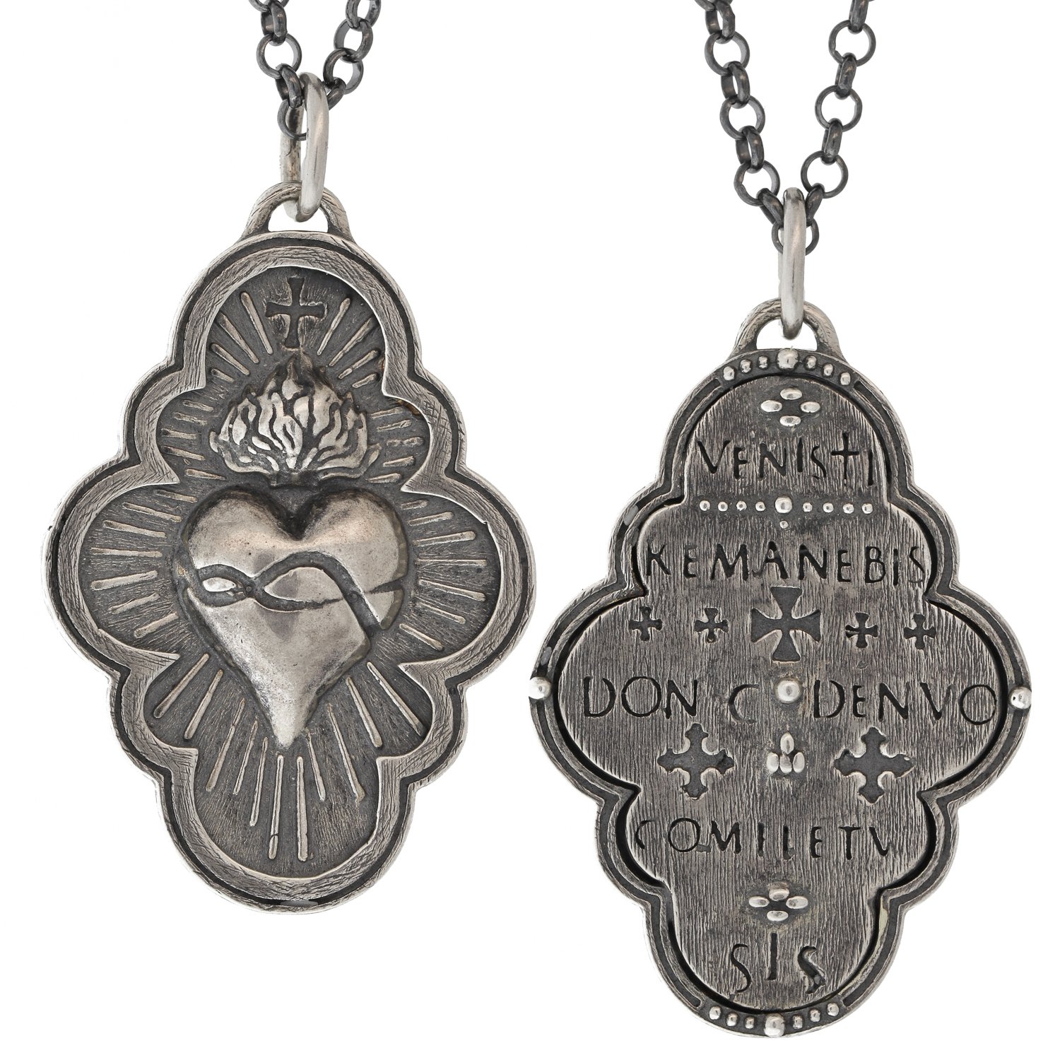 Erica Molinari: SS Sacred Heart Charm "From Whence You Came You Shall Remain, Until You Are Complete Again