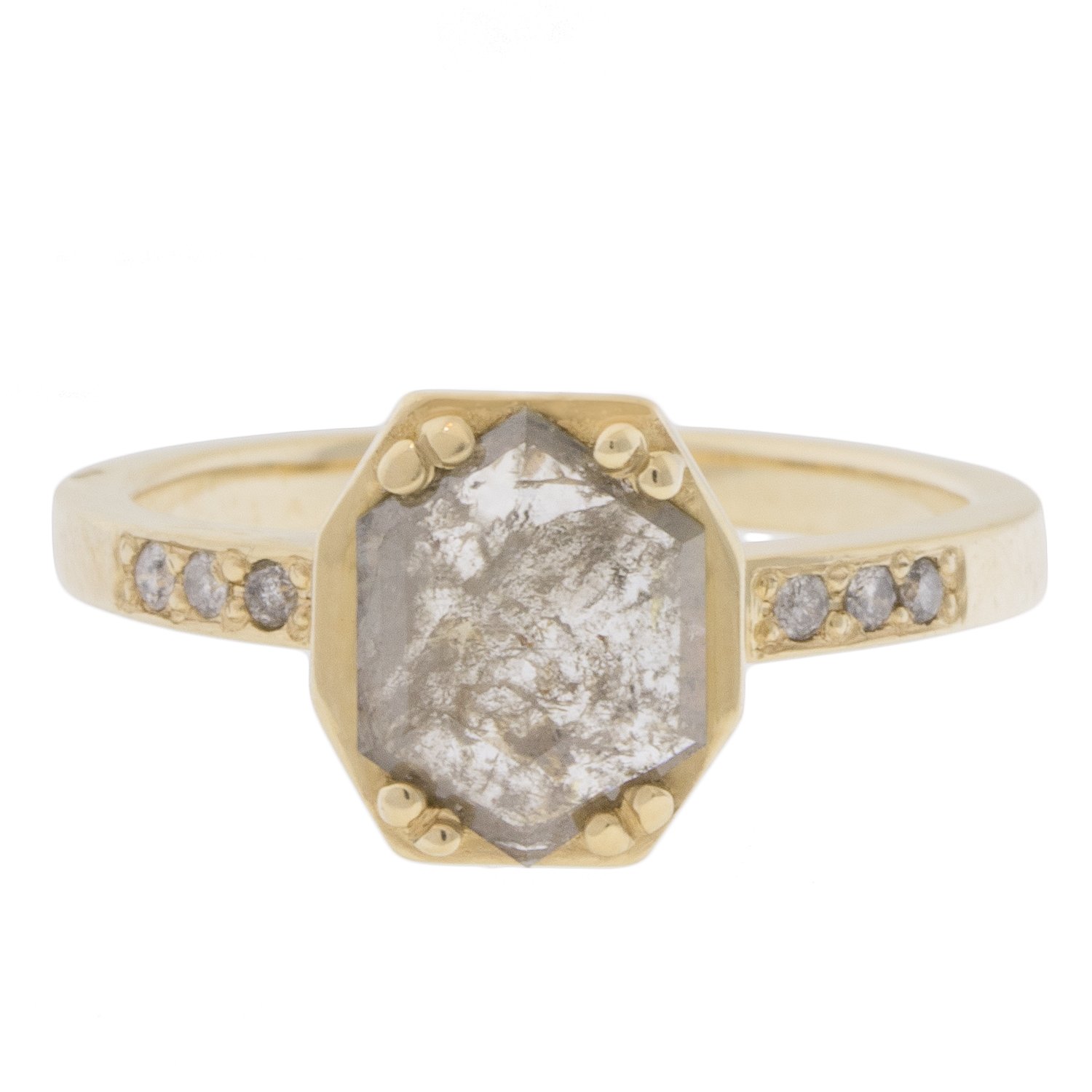 gold and diamond ring by jewelry designer chinchar maloney