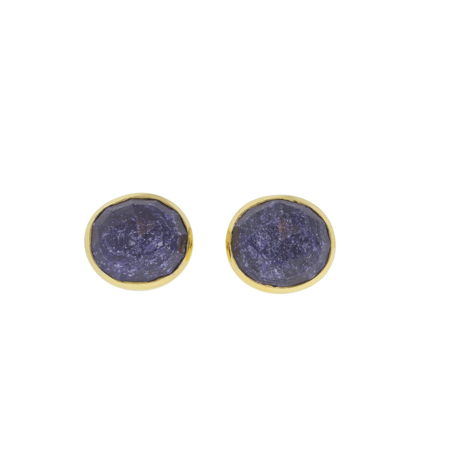 Lulu: Cairo post earring with blue sapphire