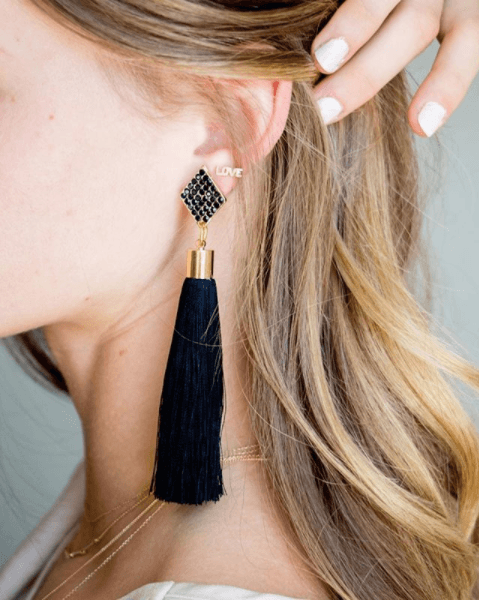 Little Arrow tassel earrings
