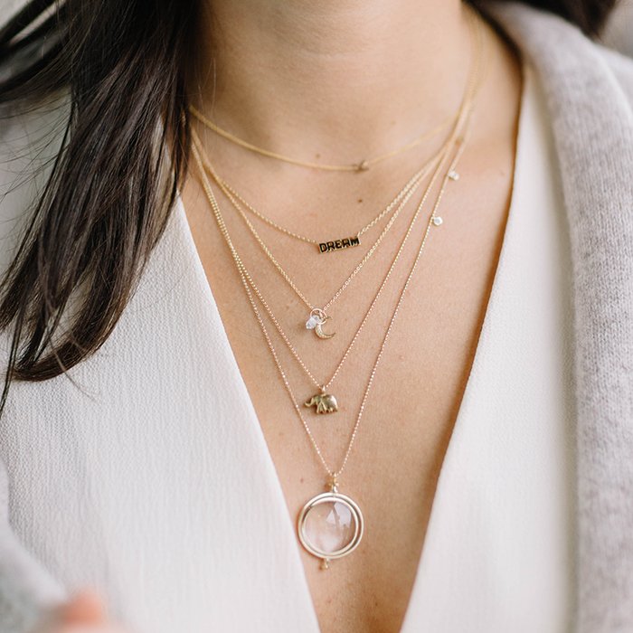 Lulu gold necklace