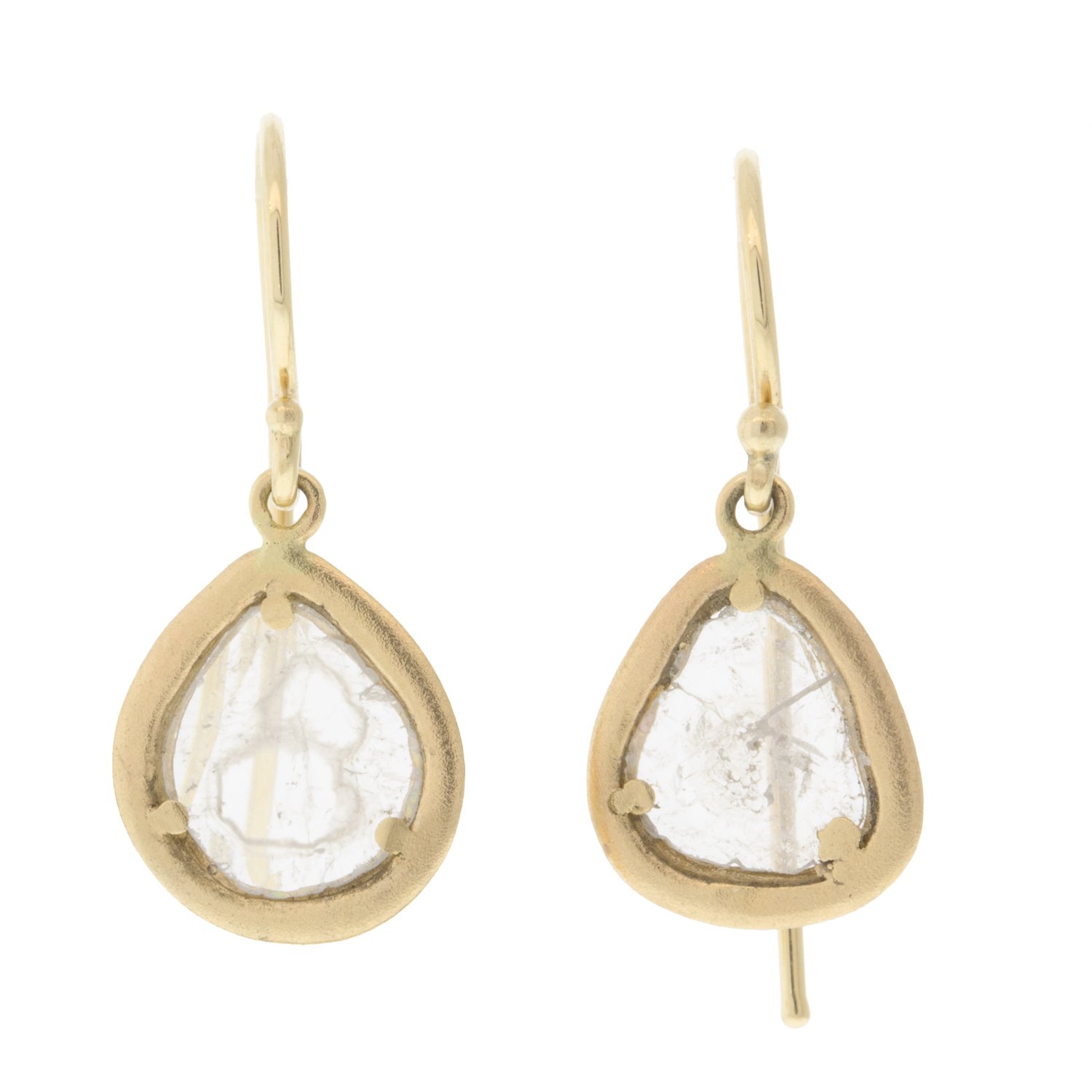 Shaesby: Diamond slice drop earring