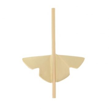 Kaylin Hertel: 14K yellow gold single lotus stud