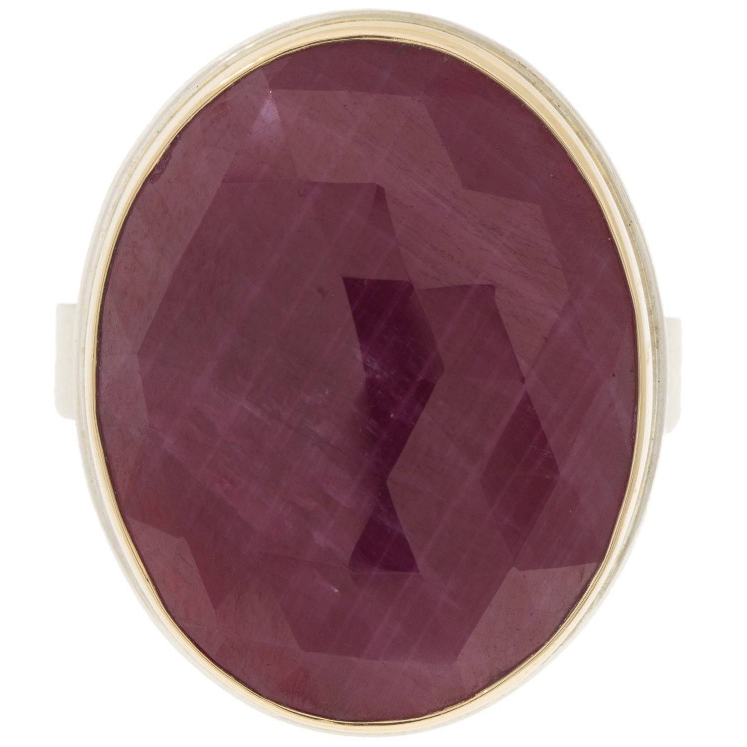 gold and silver ring with ruby by jamie joseph