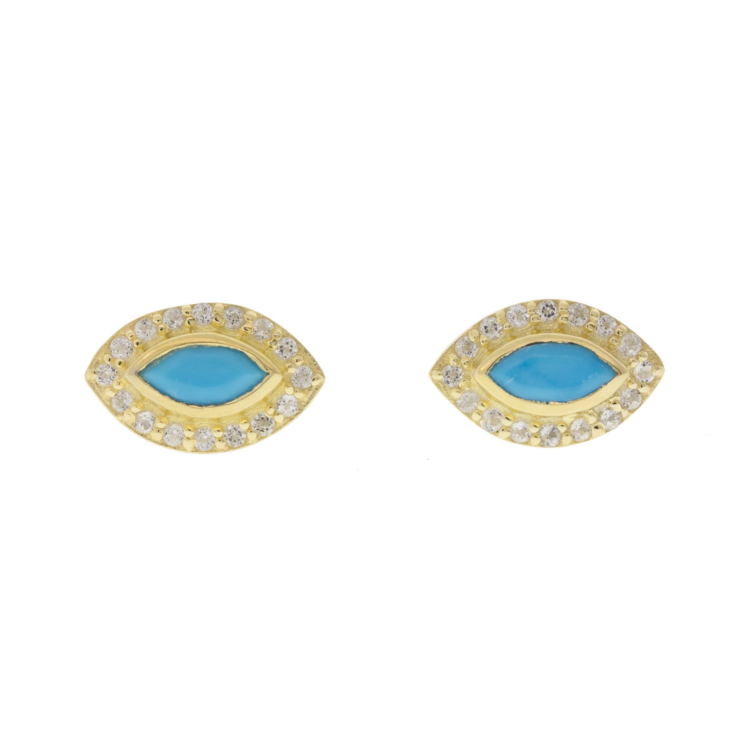 LuLu: Venice post earring with turquoise