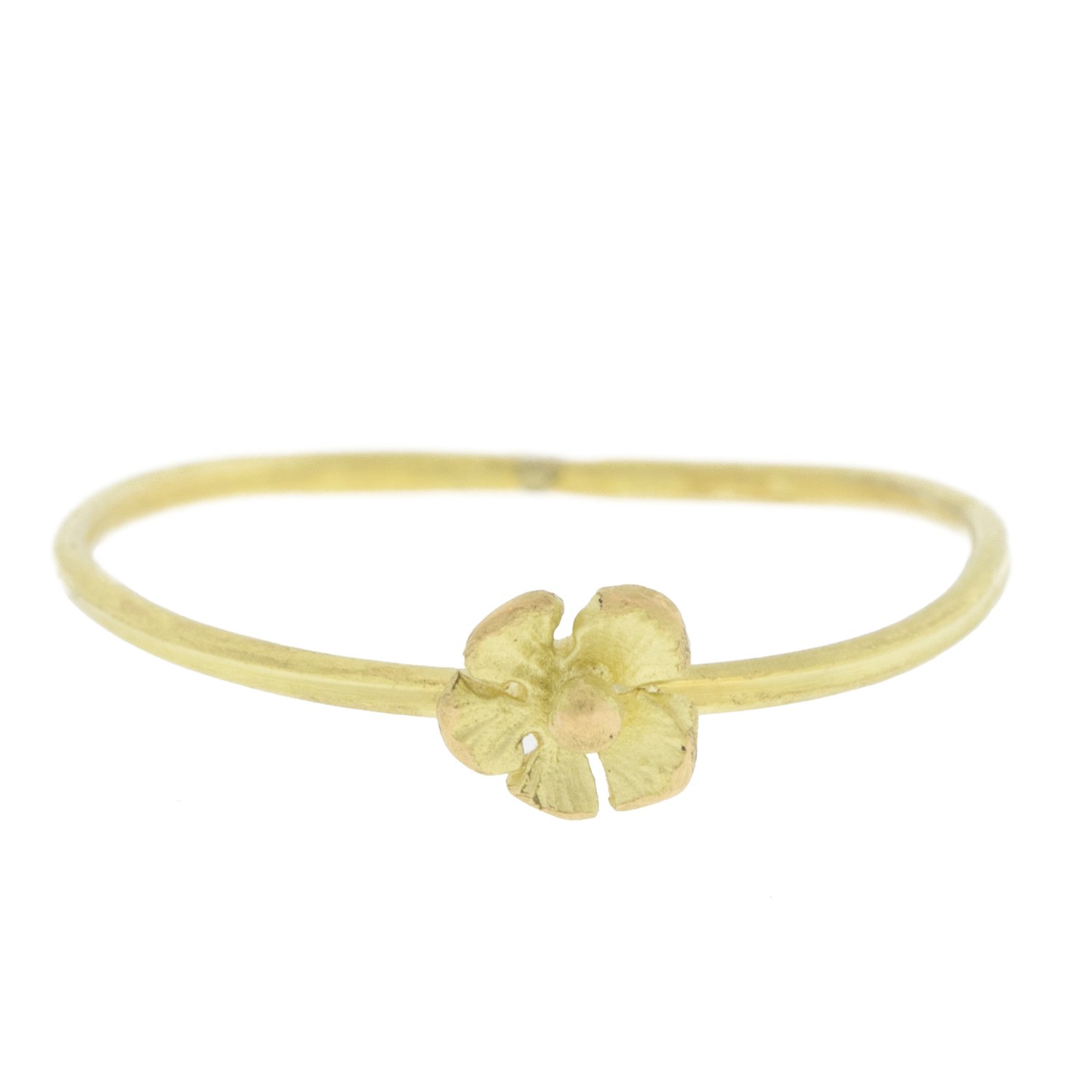 Lene Vibe: Ring, Small Single Flower, 18K gold.