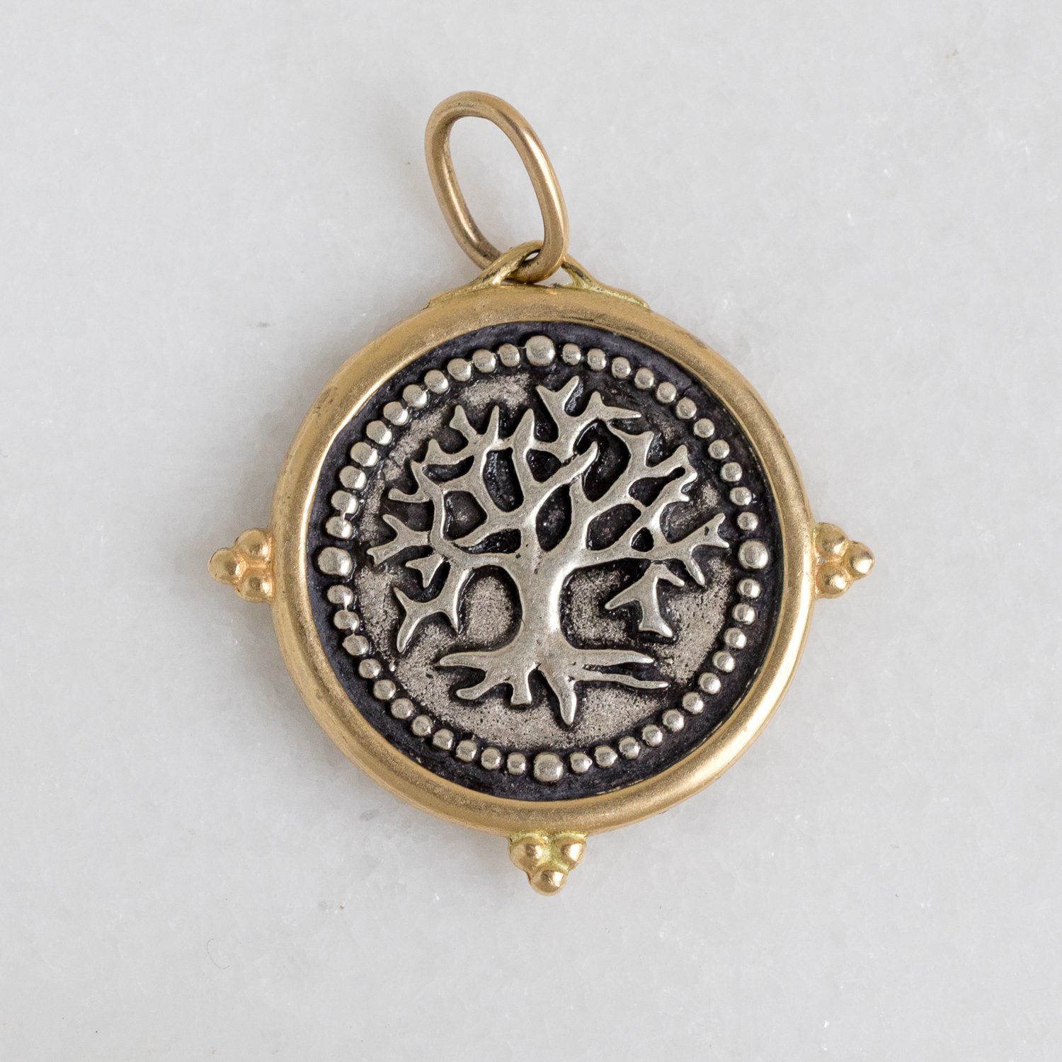 Erica Molinari Trunk Show: SS/18k round baby tree of life "you are always in my heart"