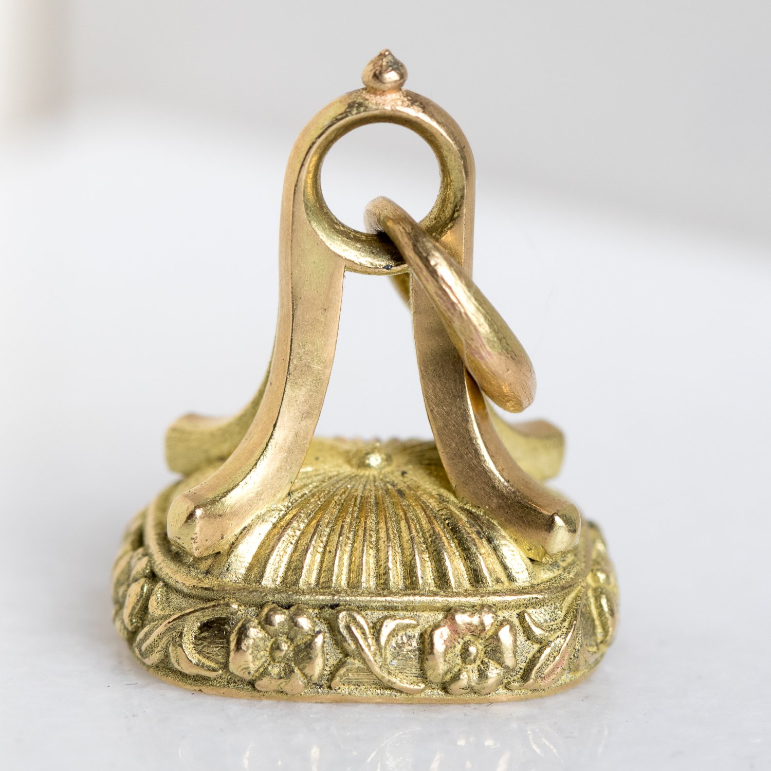 Erica Molinari Trunk Show: 18k wax fob w ss sacred heart seal