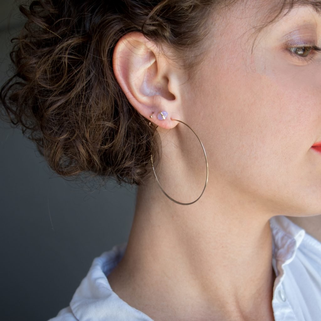 Hoop Earrings by jewelry artist Melissa Joy Manning