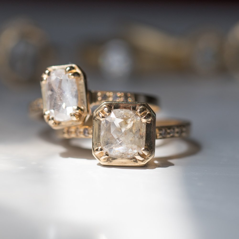 The Maroa light grey diamond ring by Chinchar/Maloney at NEWTWIST