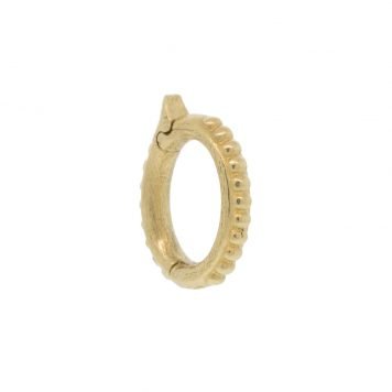 gold charm holder by jewelry designer erica molinari