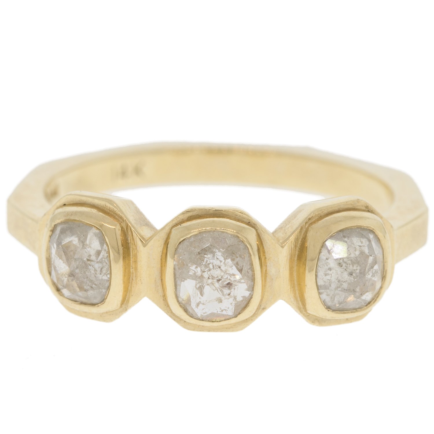 gold ring with diamonds by jewelry designer chinchar/maloney
